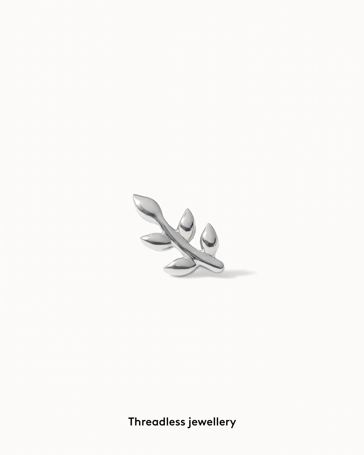 Aspen Leaf Flat Back Stud