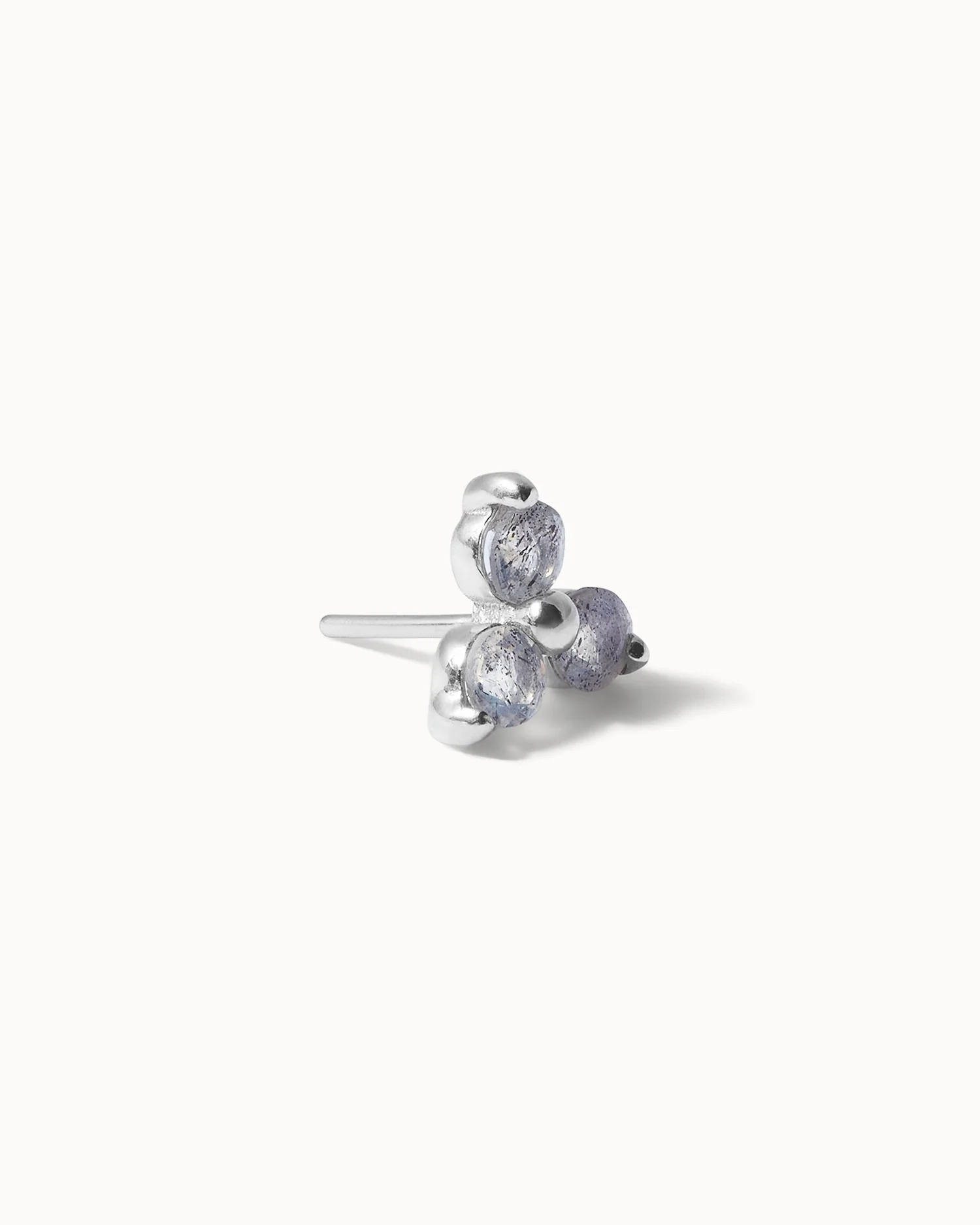 Labradorite Trinity Flat Back Stud - Image 3