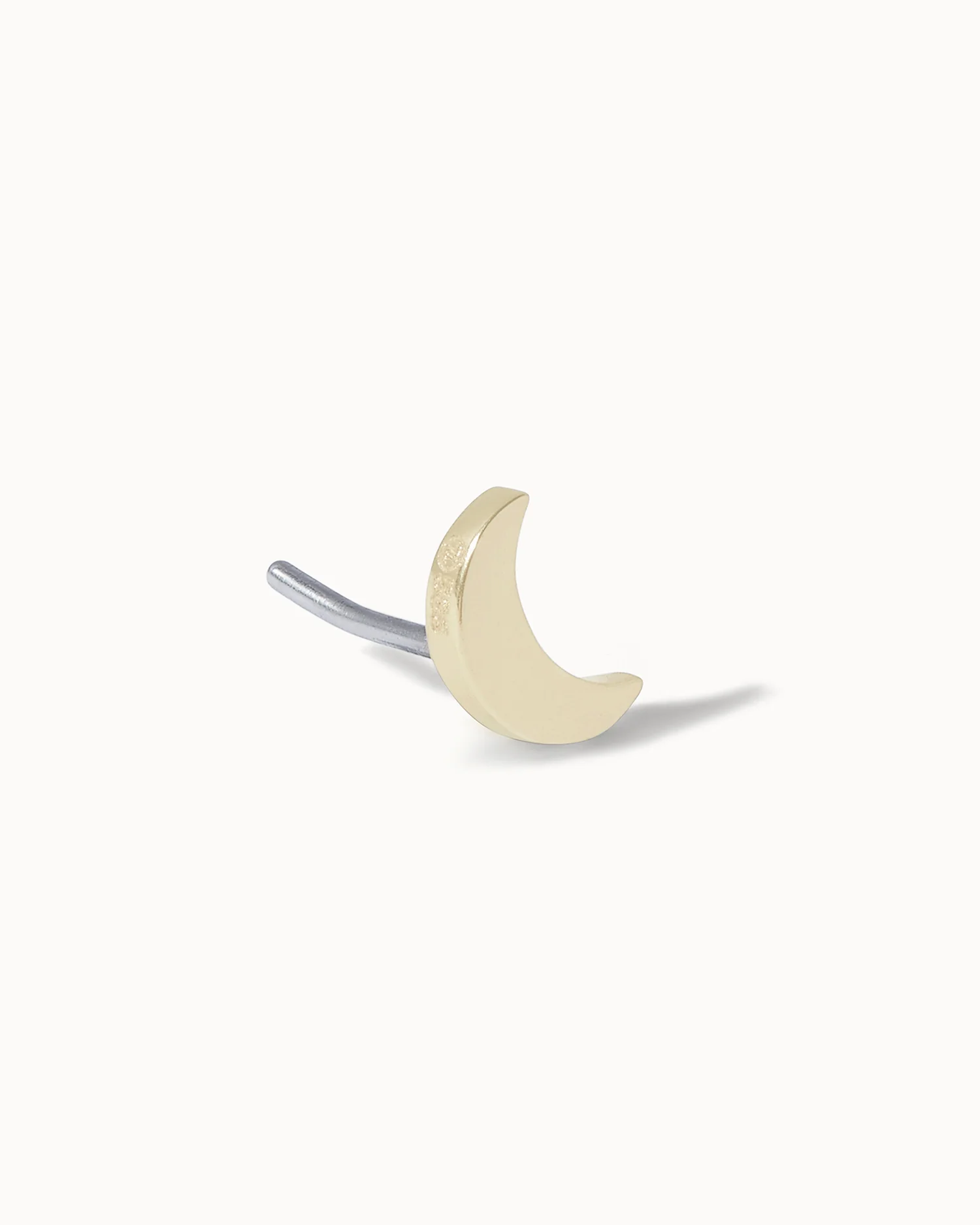 Crescent Moon Flat Back Stud - Image 3