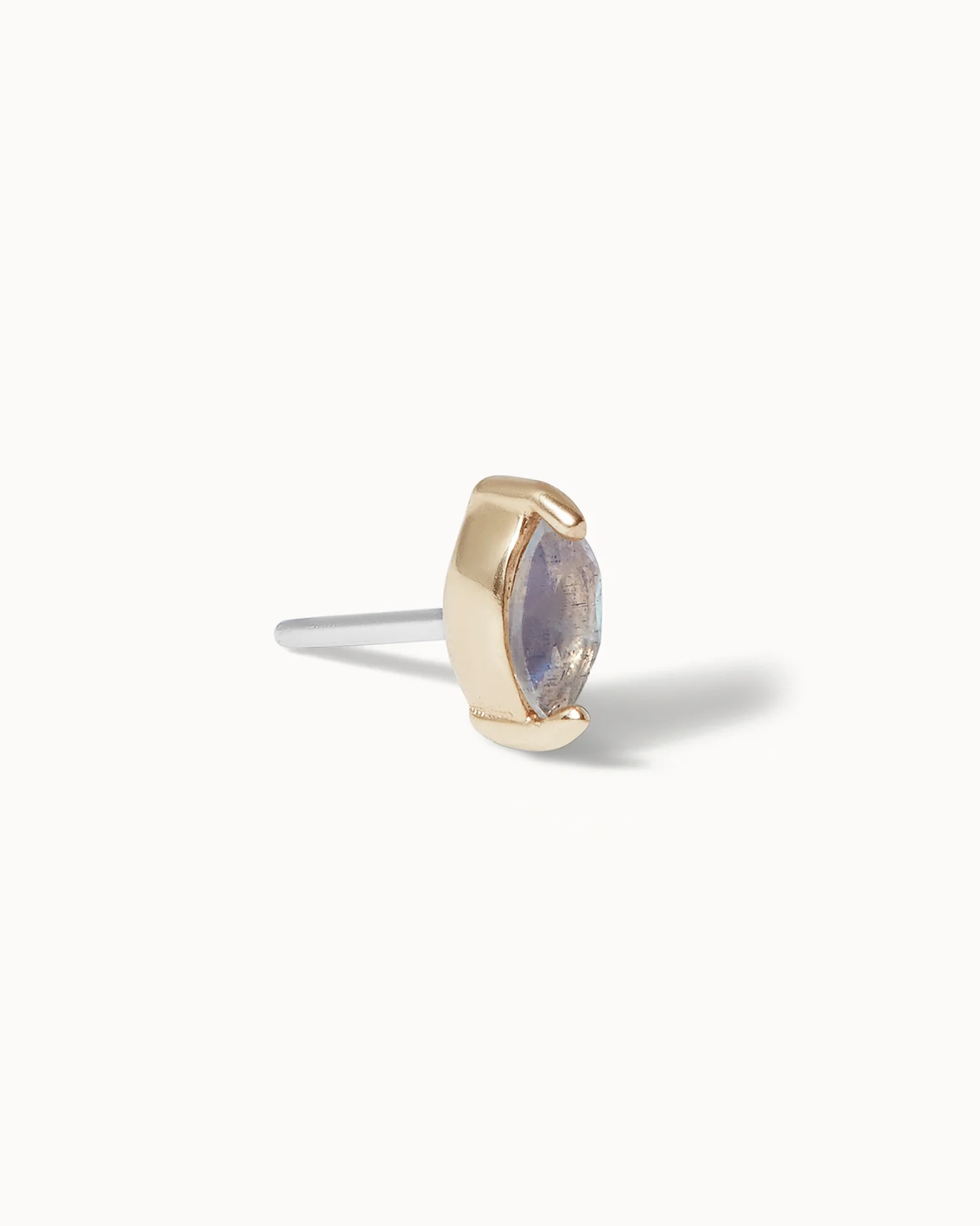 Labradorite Marquise Flat Back Stud - Image 3