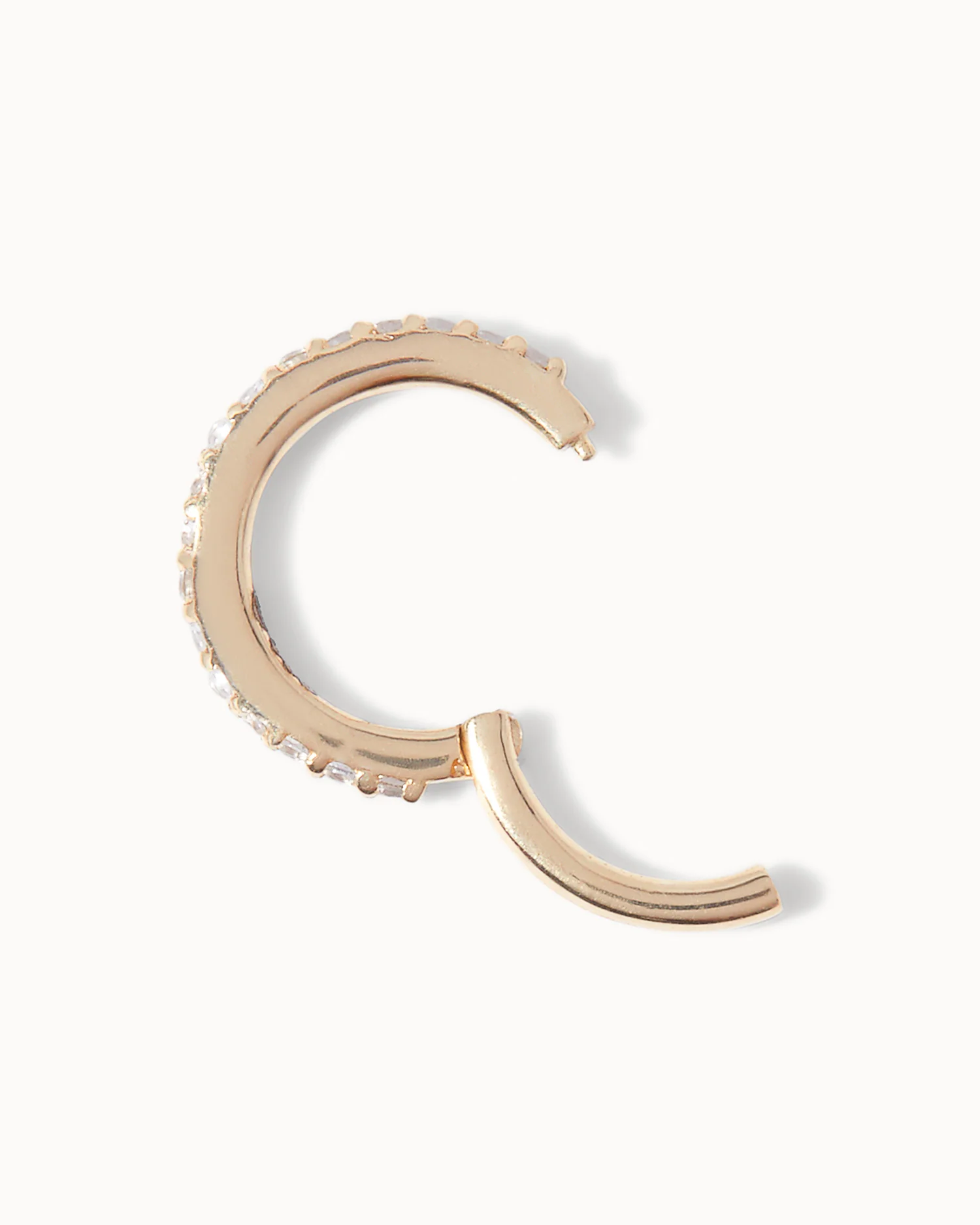 8mm White Topaz Eternity Hoop - Image 3