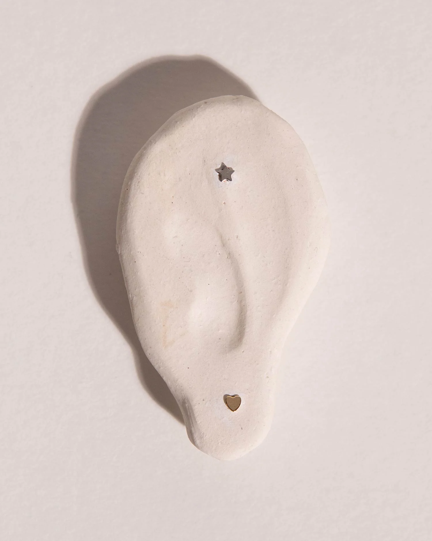 Heart Flat Back Stud - Image 2