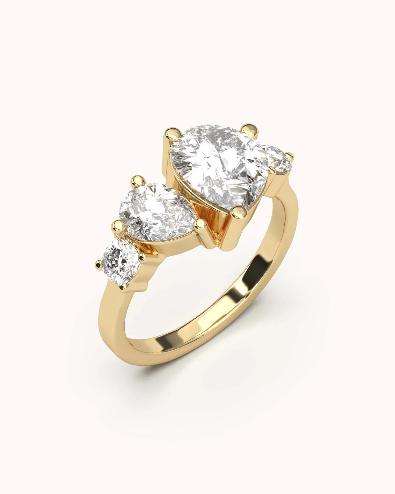 Four Stone Lab Grown Diamond Cluster Ring - Image 3