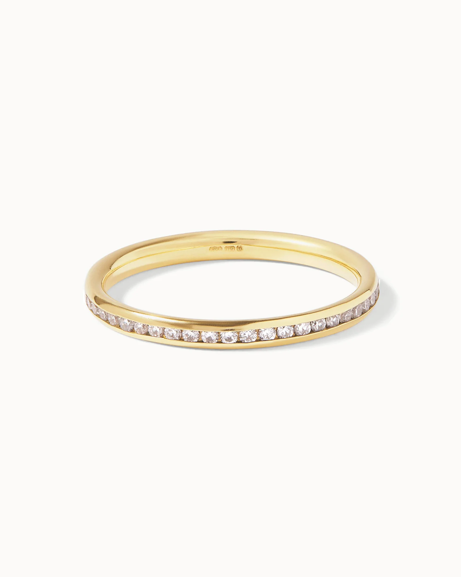 18ct Yellow Gold Diamond Half Eternity Court Ring - Image 3