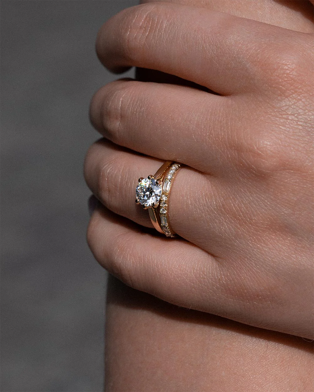 18ct Yellow Gold Dual Cut Diamond Ring - Image 2