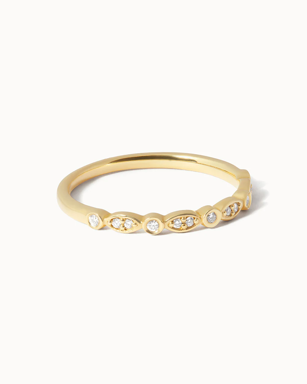 18ct Yellow Gold Dual Set Diamond Ring - Image 2