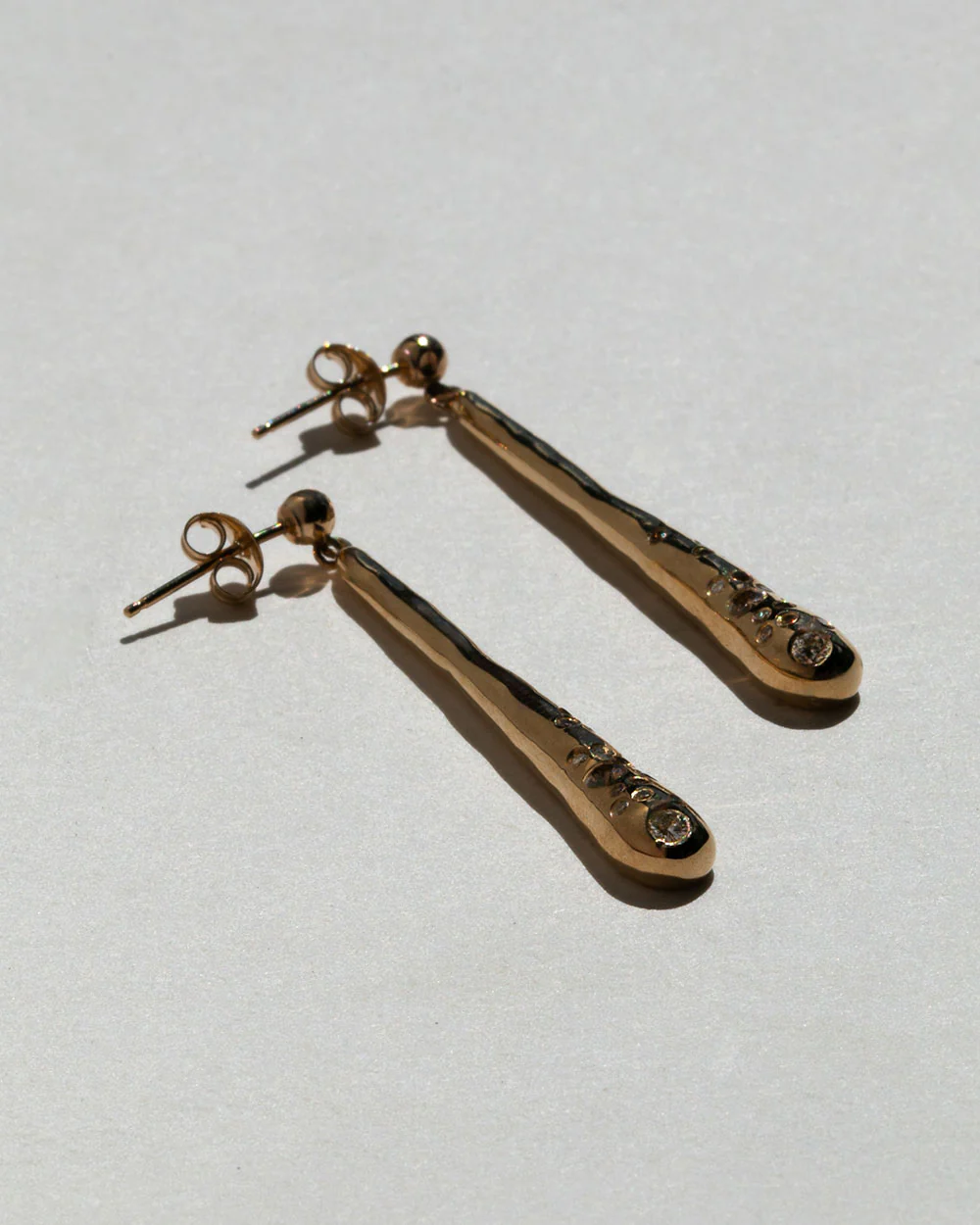 Celestial Diamond Drop Earrings - Image 4