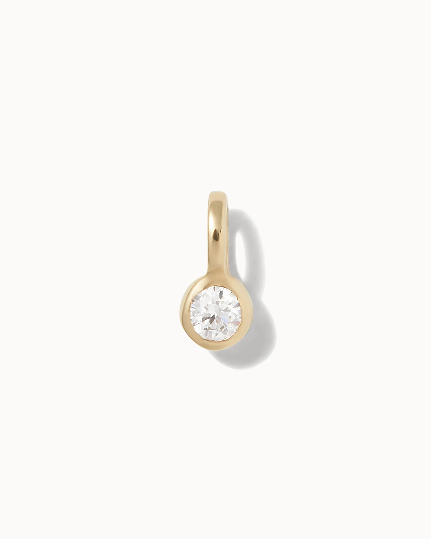 Initial Diamond Charm Necklace - Image 5