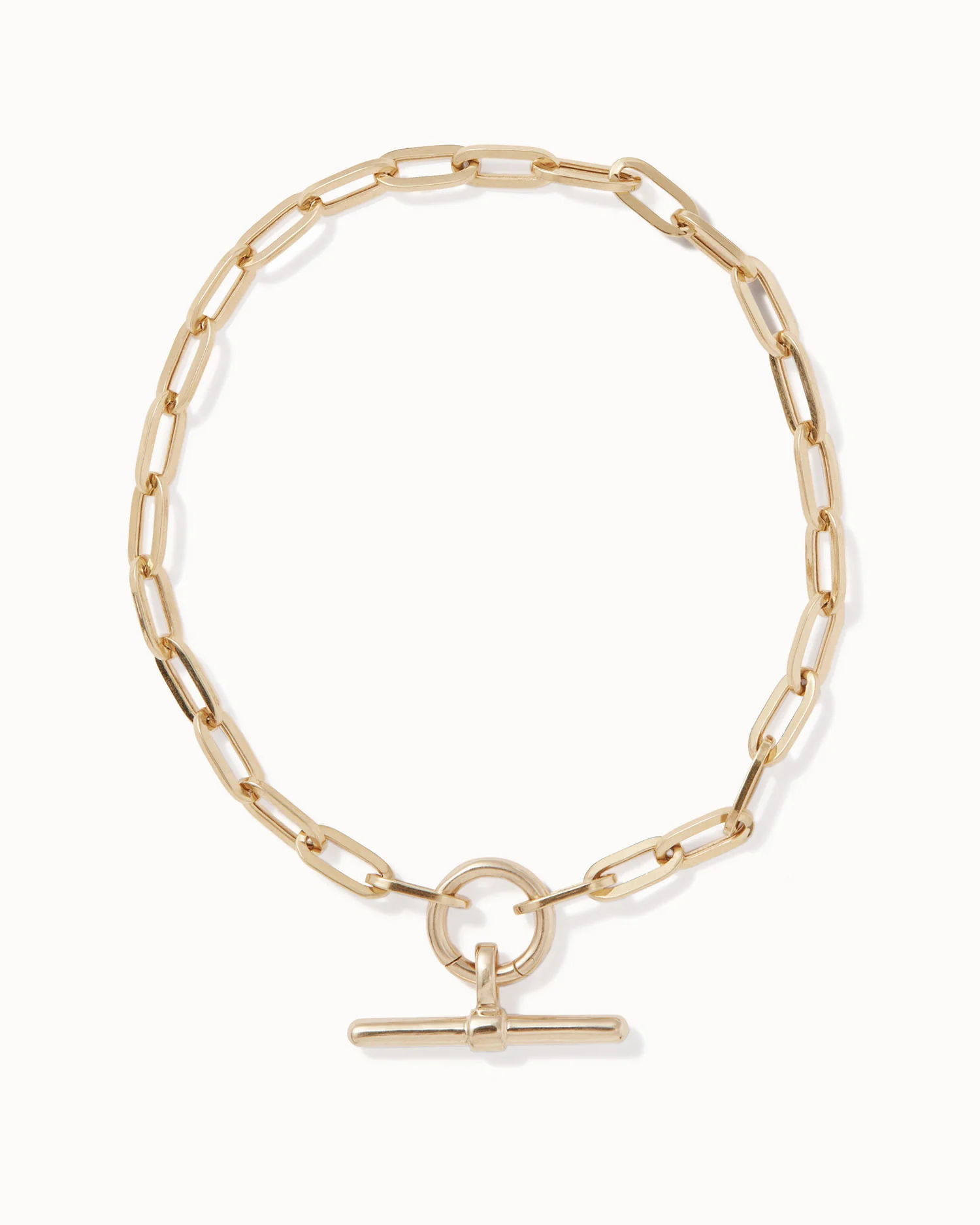 Paper Chain T-Bar Charm Bracelet