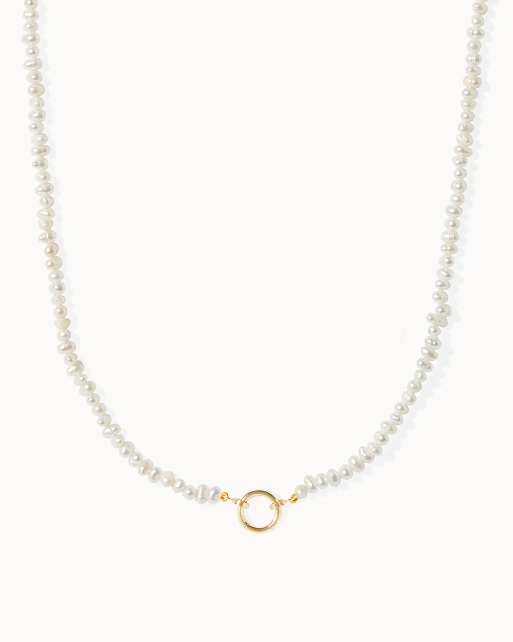 Pearl Beaded Charm Necklace
