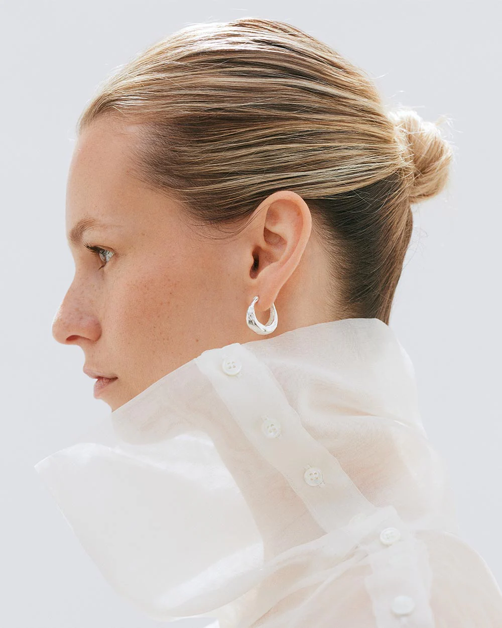 Molten Hoop Earrings - Image 6
