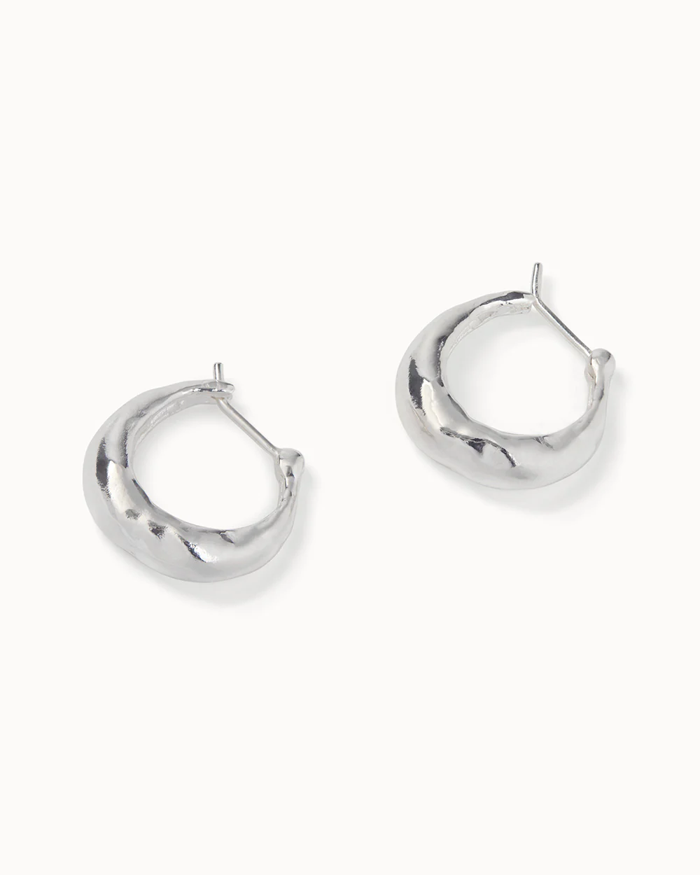 Molten Hoop Earrings - Image 8