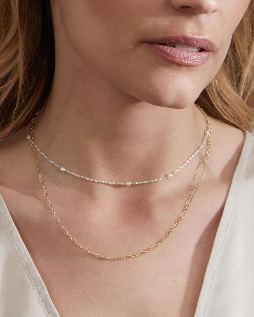 Pearl Choker Necklace - Image 2