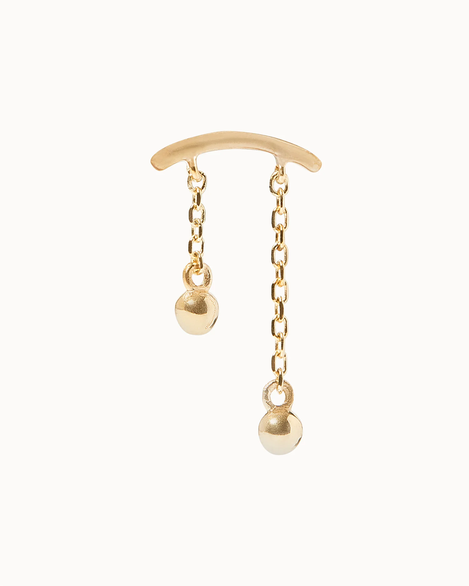 Hanging Double Chain Flat Back Stud - Image 2