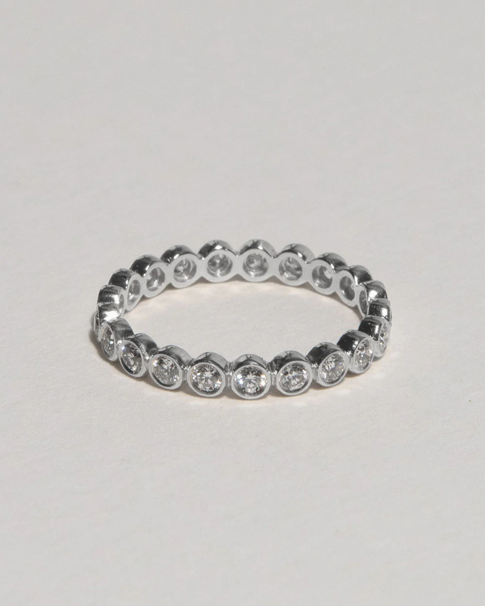 Platinum Bezel Diamond Eternity Ring