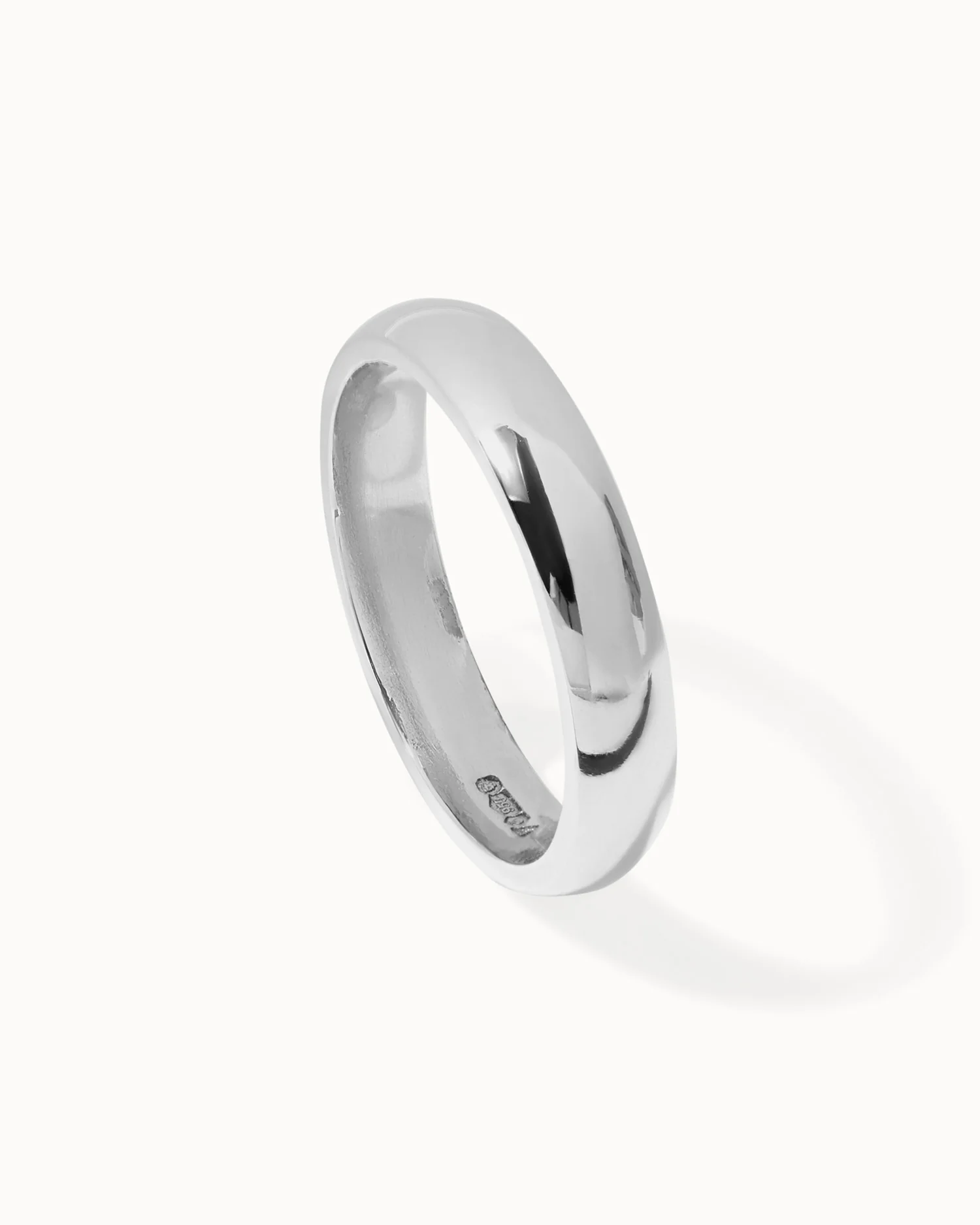 Platinum Classic Ring - 4mm Band - Image 3