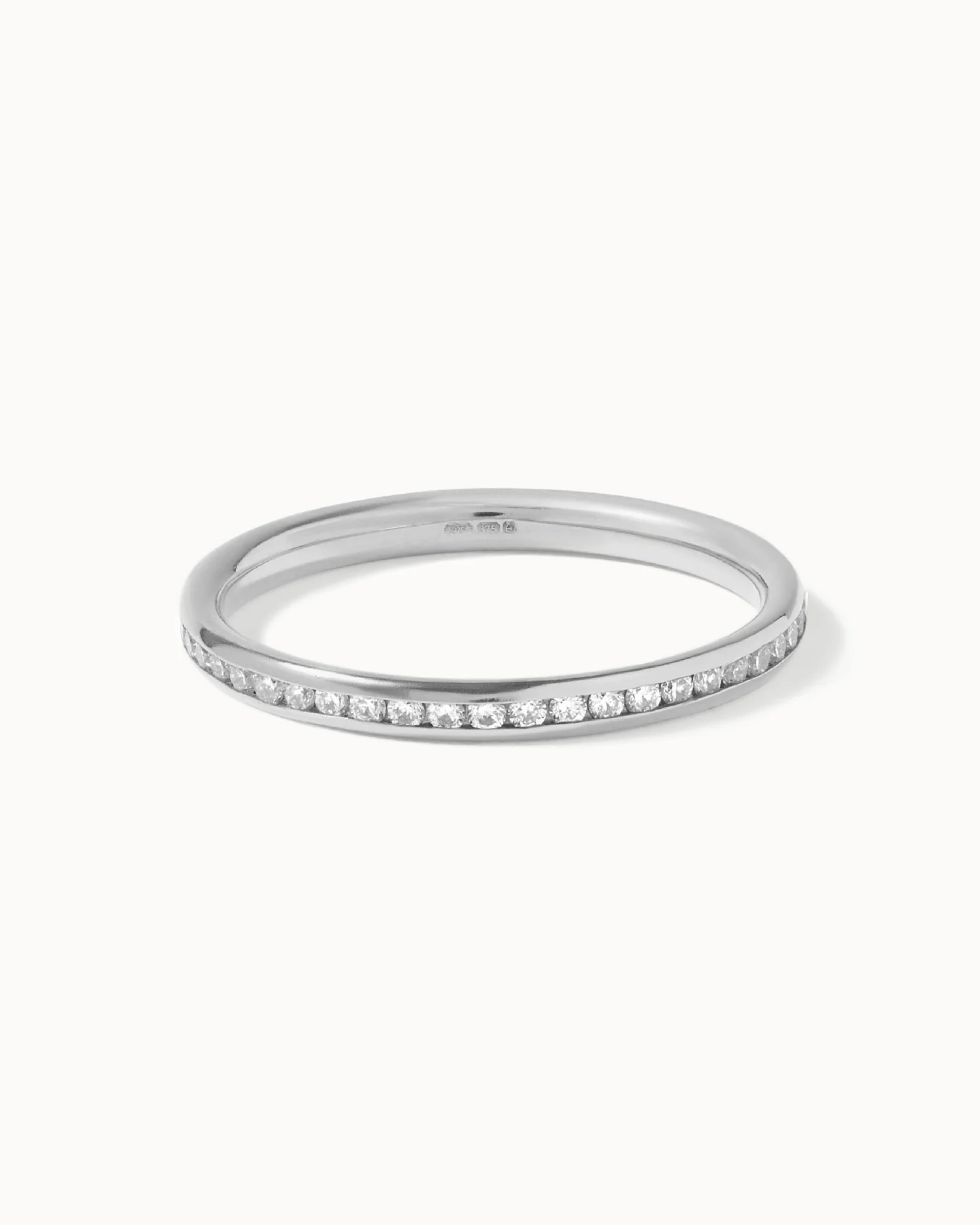 Platinum Diamond Eternity Court Ring