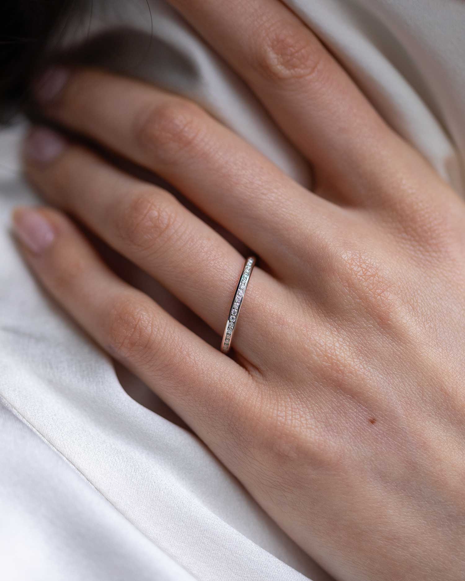 Platinum Diamond Eternity Court Ring - Image 2