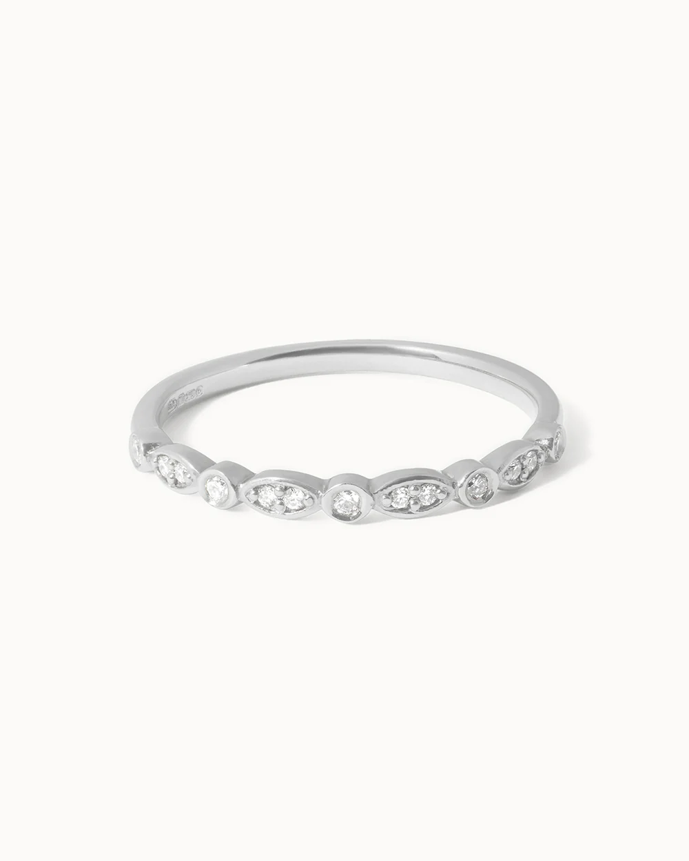 Platinum Dual Set Diamond Ring