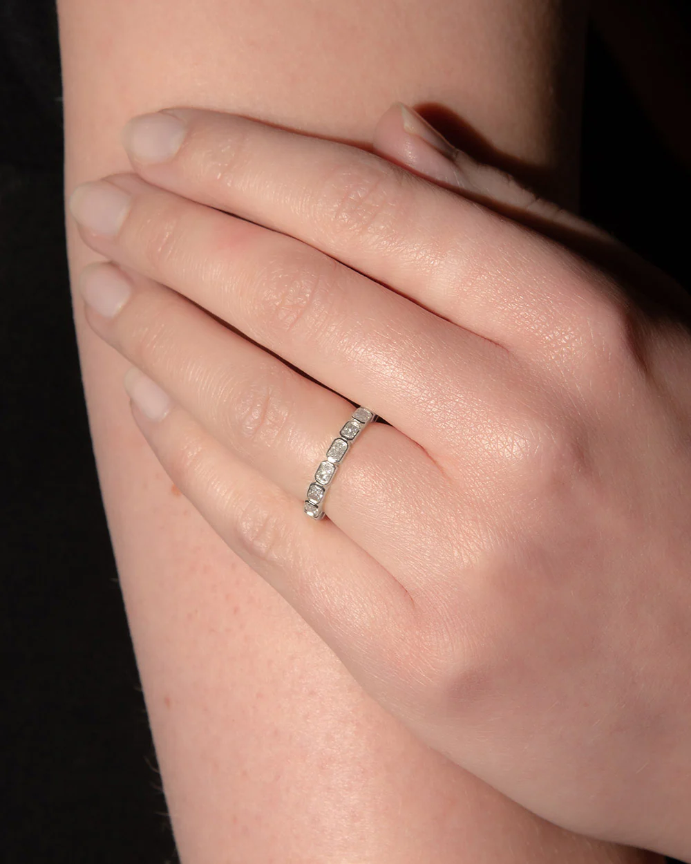 East-West Bezel Diamond Eternity Ring - Image 2
