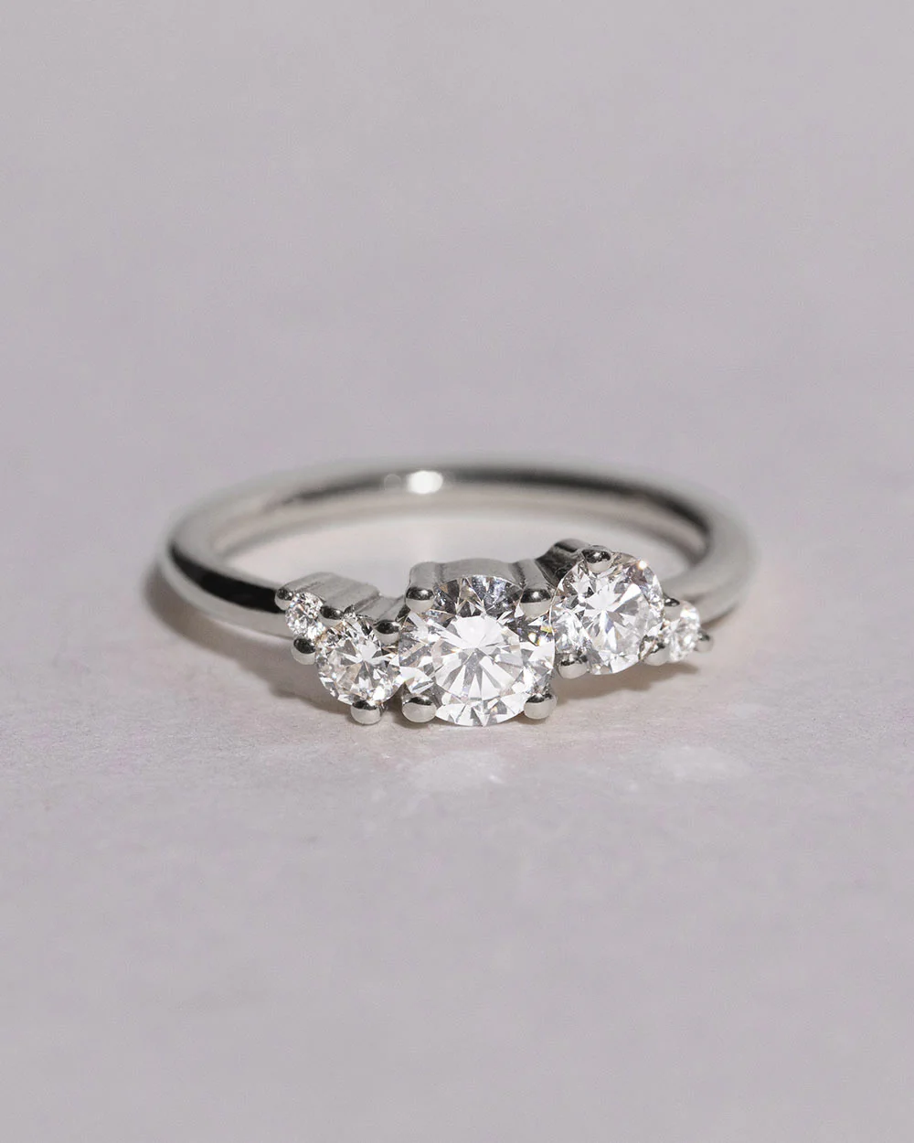Platinum Lab Grown 0.5ct Diamond Cluster Ring - Image 4