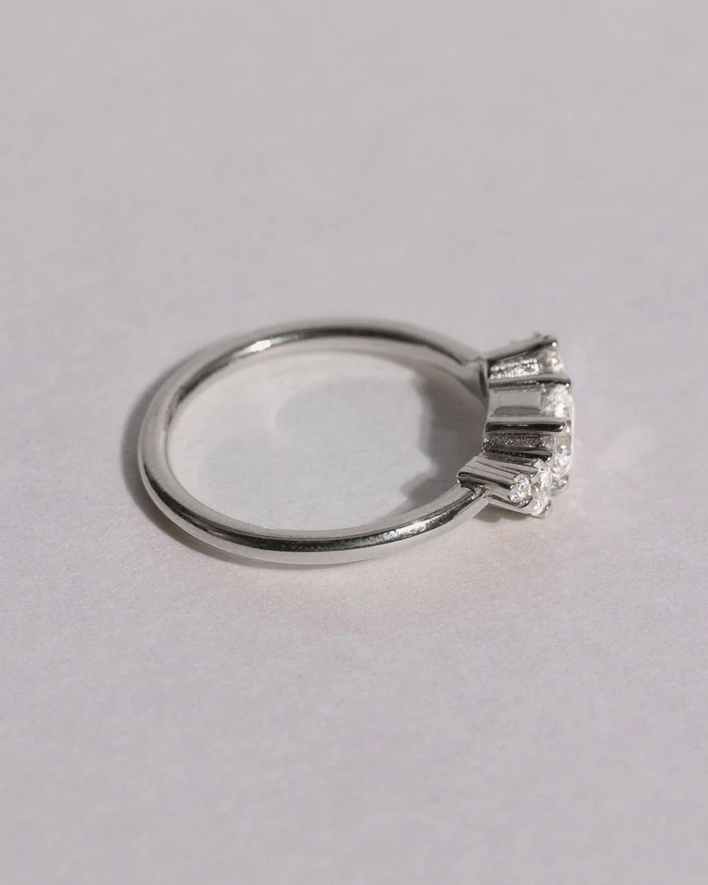 Platinum Lab Grown 0.5ct Diamond Cluster Ring - Image 5