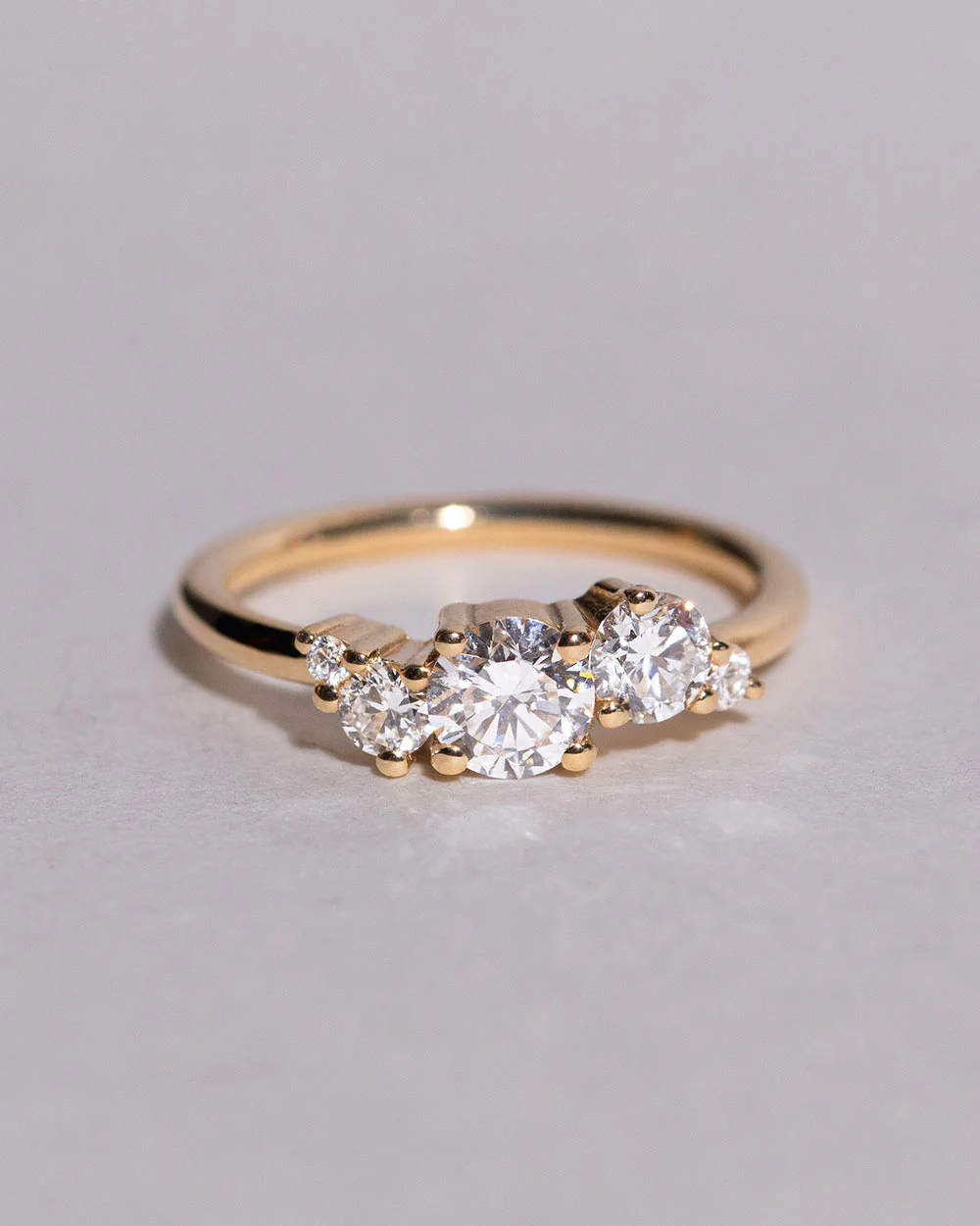 18ct Gold Lab Grown 0.5ct Diamond Cluster Ring - Image 5