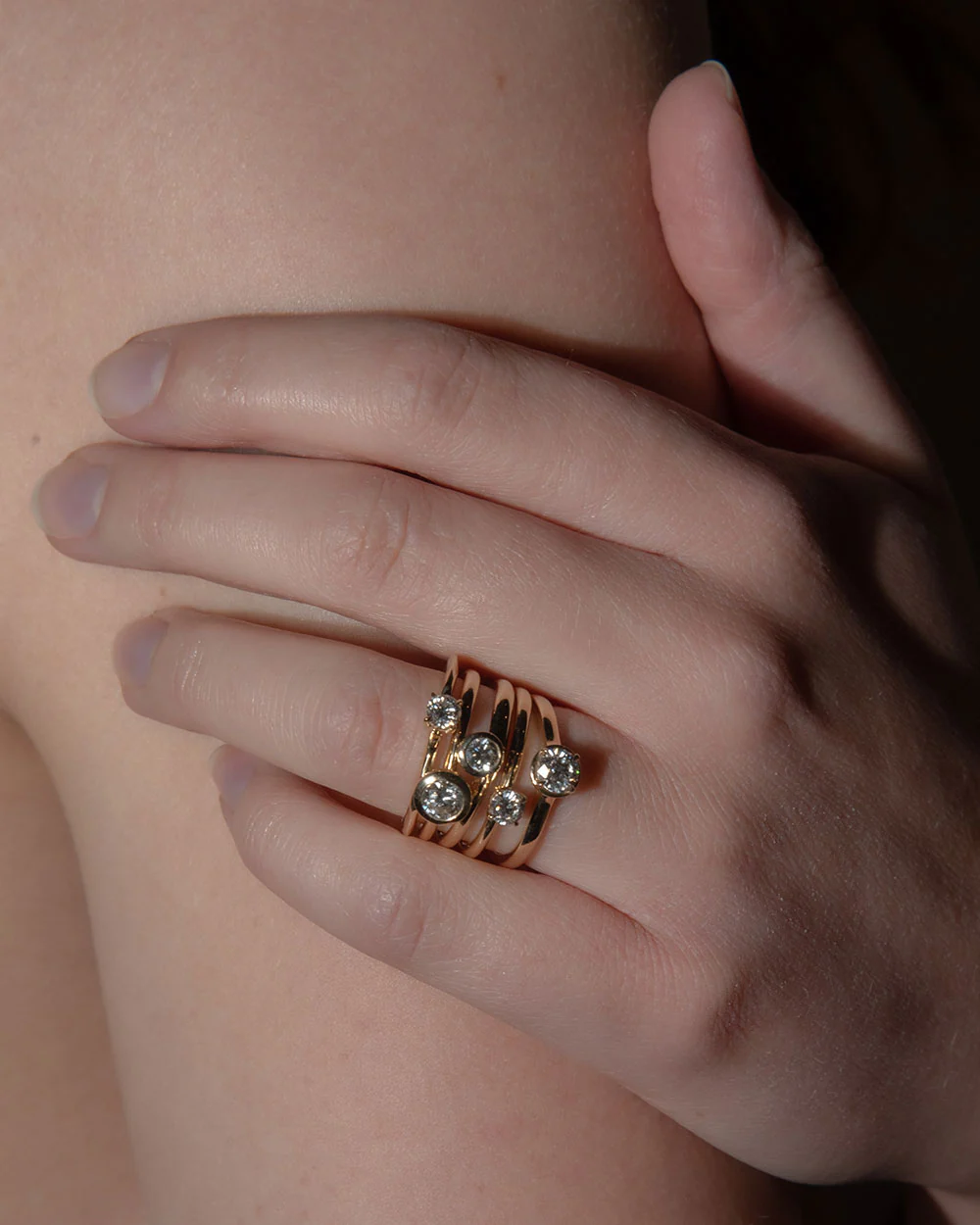 0.25ct Lab Grown Diamond Faceted Ring - Image 3