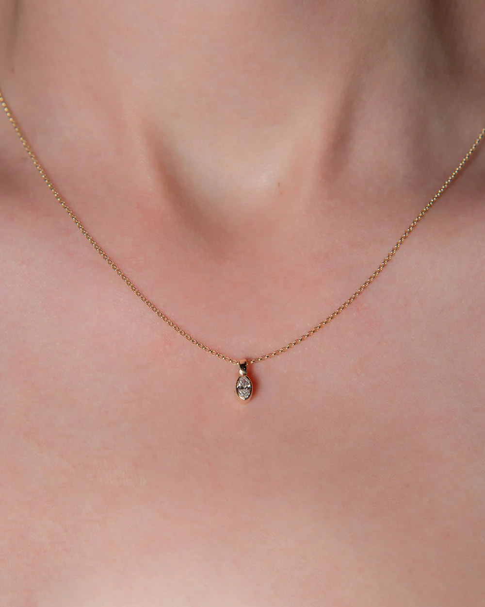 April Diamond Birthstone Oval Charm - Image 4