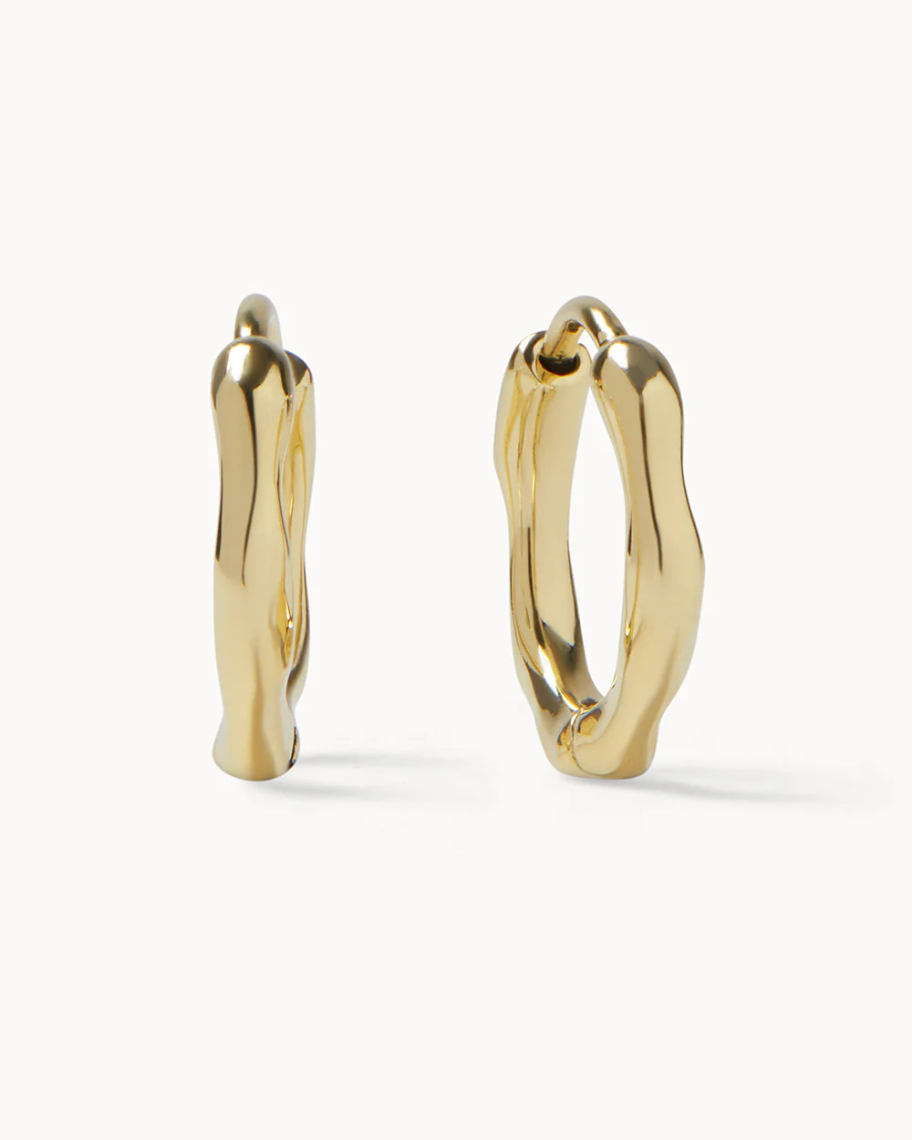 Baroque Pearl Hoop Earrings - Image 6