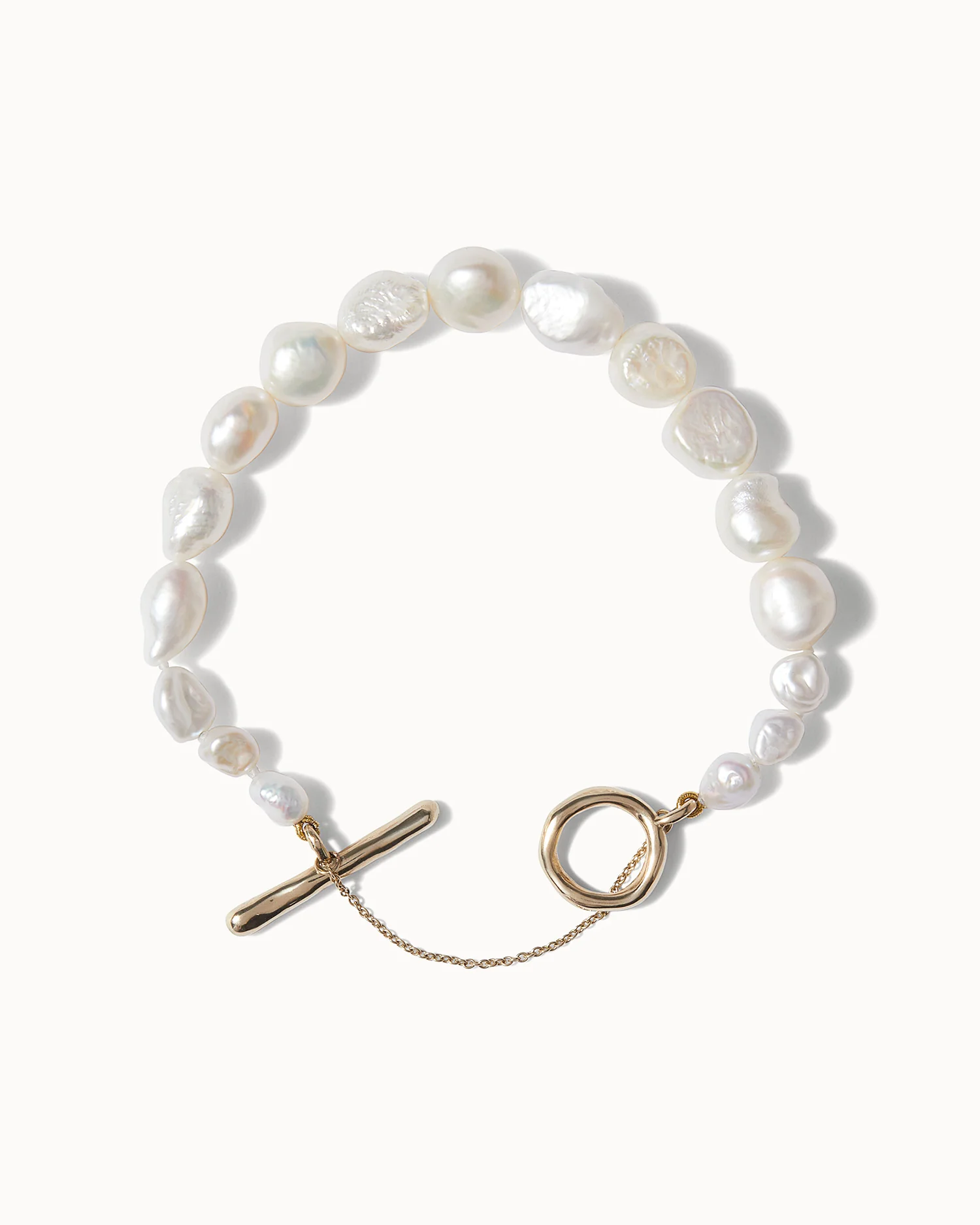 Baroque Pearl Necklace and Bracelet Set - Image 5