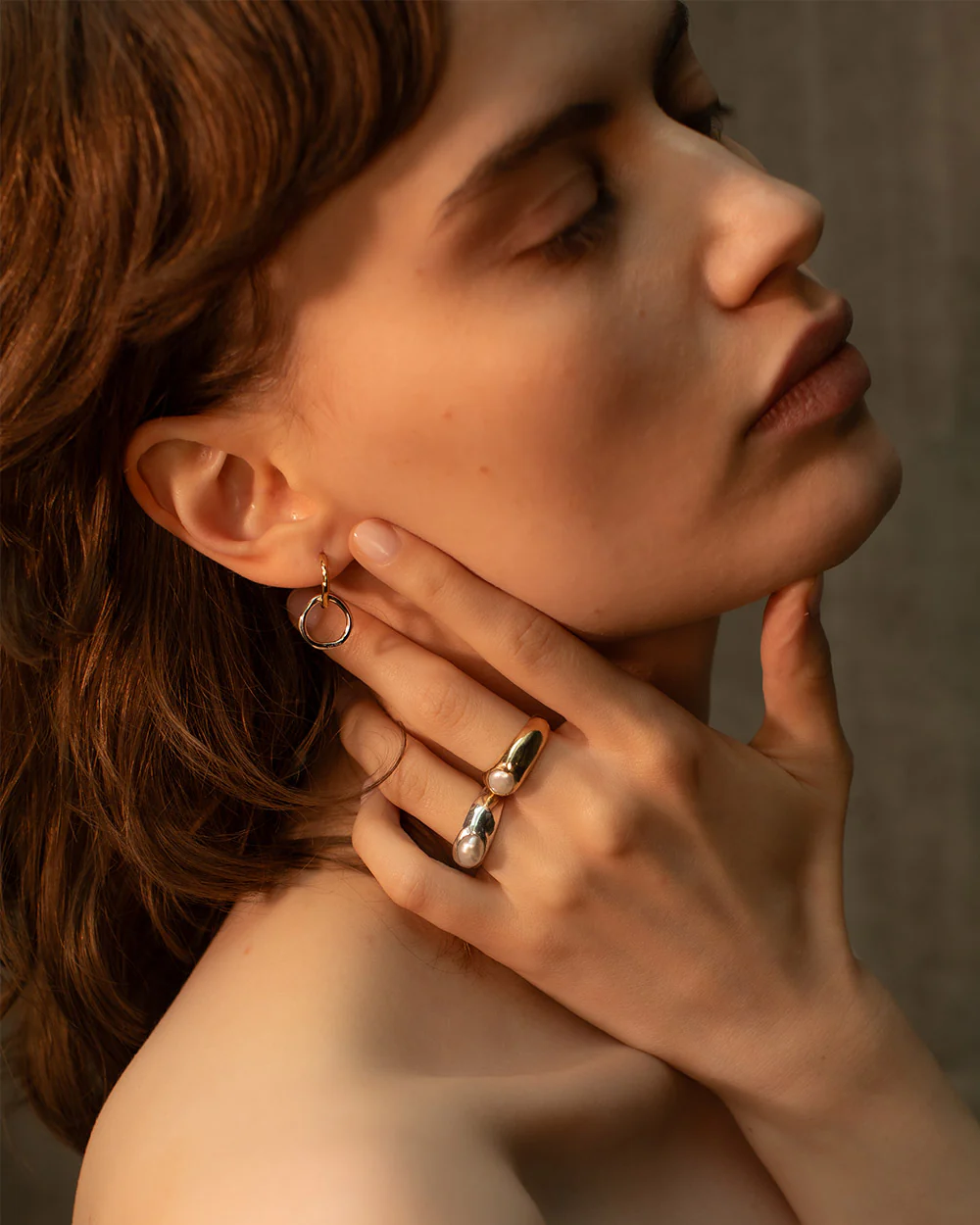 Baroque Pearl Signet Ring - Image 3