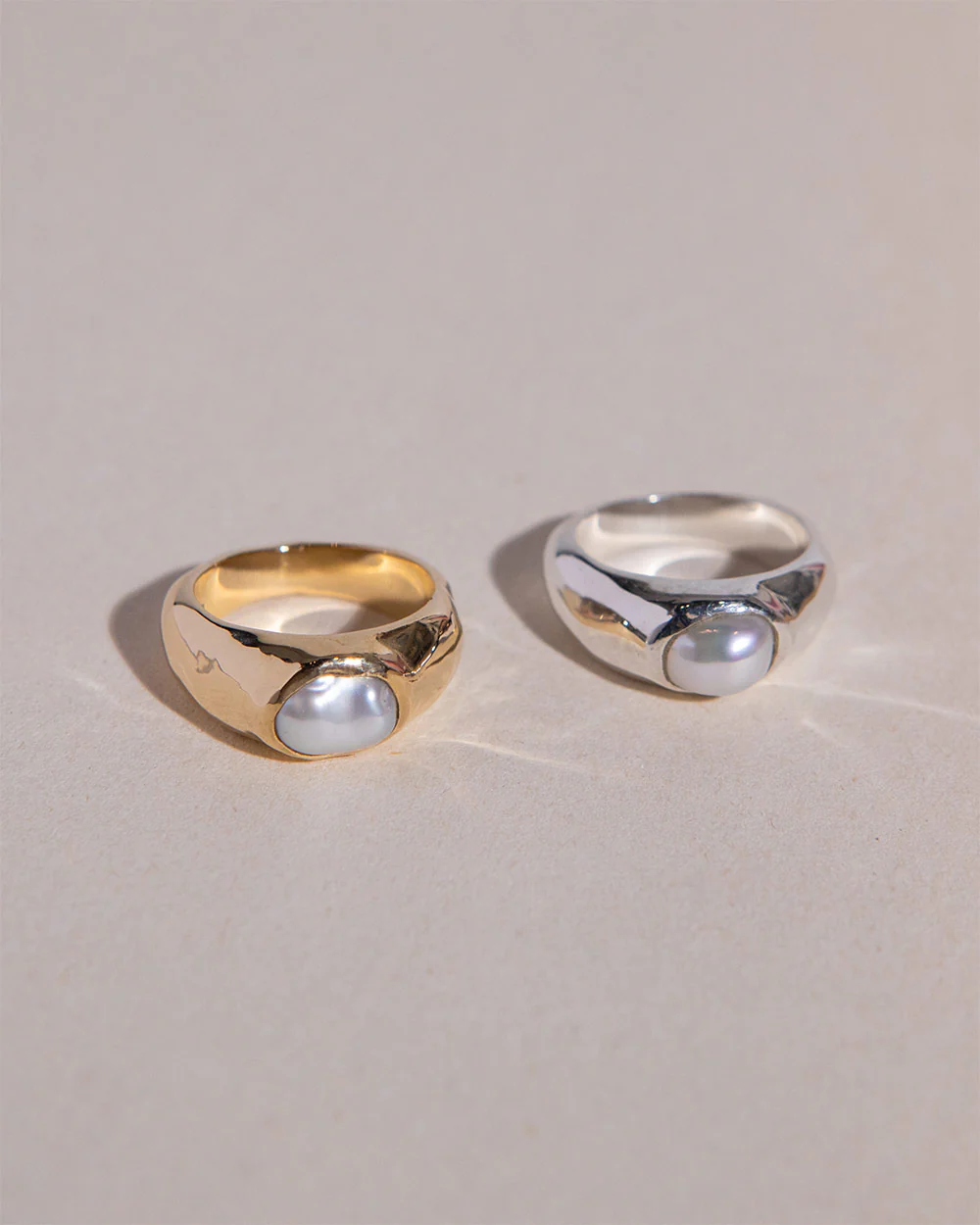 Baroque Pearl Signet Ring - Image 4