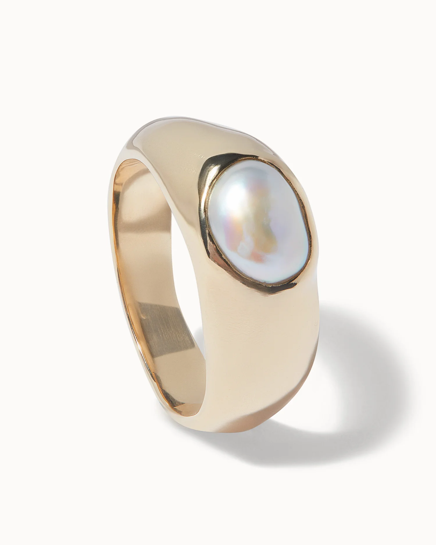 Baroque Pearl Signet Ring - Image 5