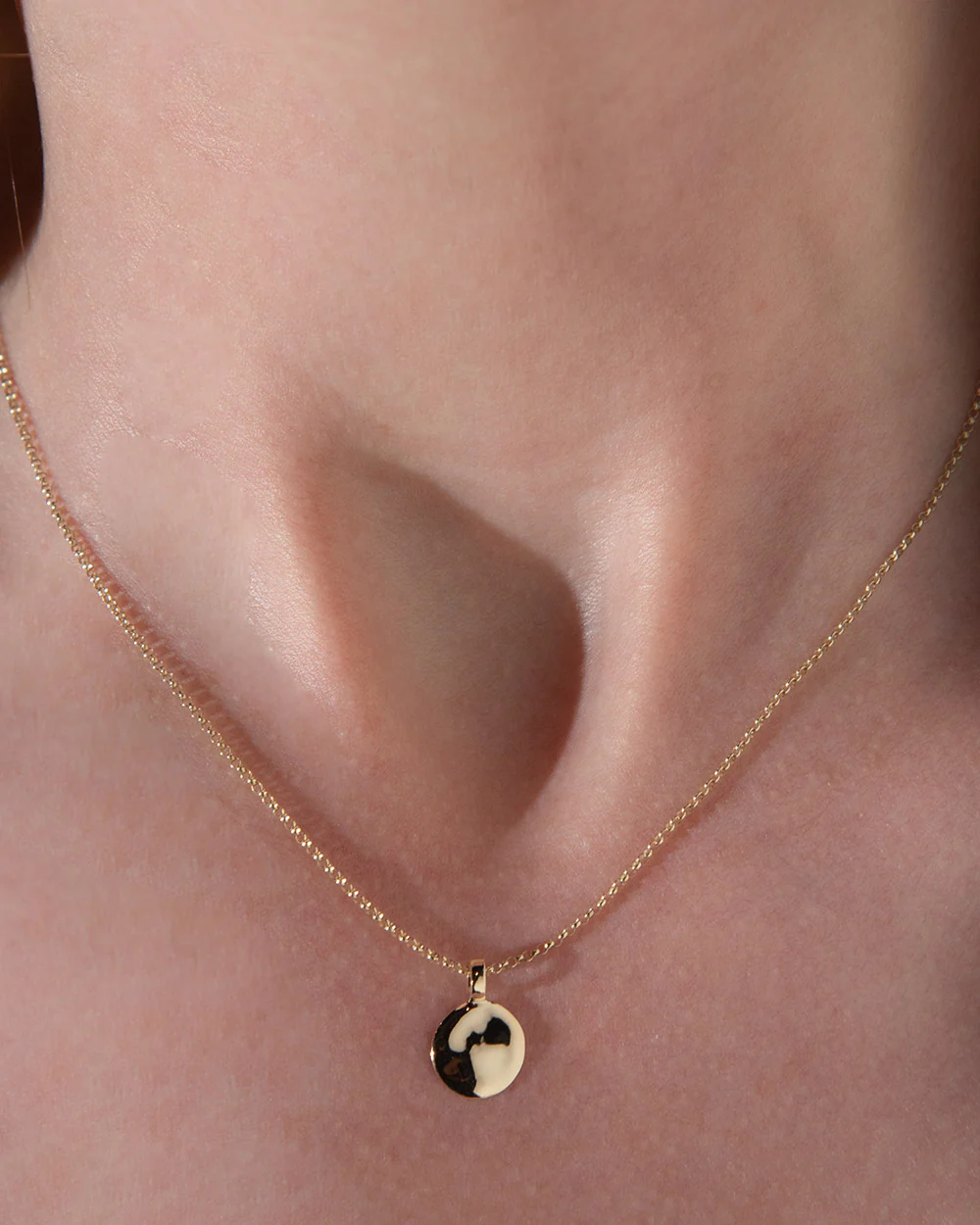 Organic Circle Charm Necklace - Image 2