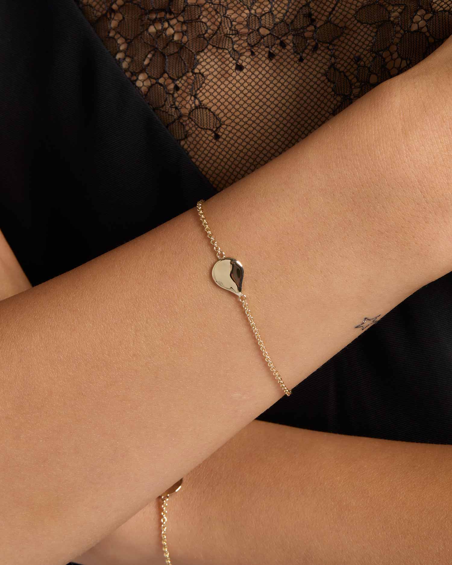 Engravable Drop Charm Bracelet - Image 2