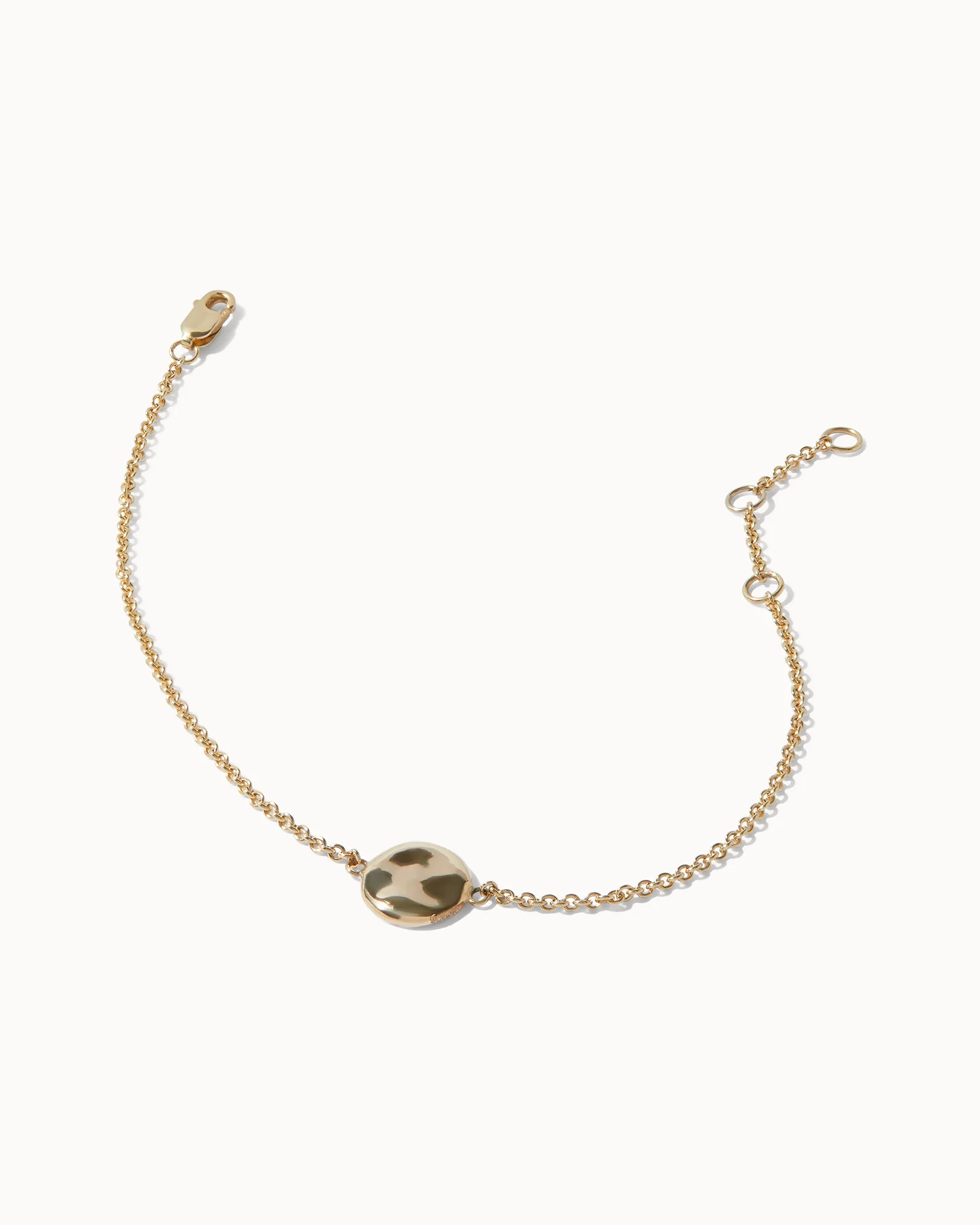 Engravable Circle Charm Bracelet - Image 3