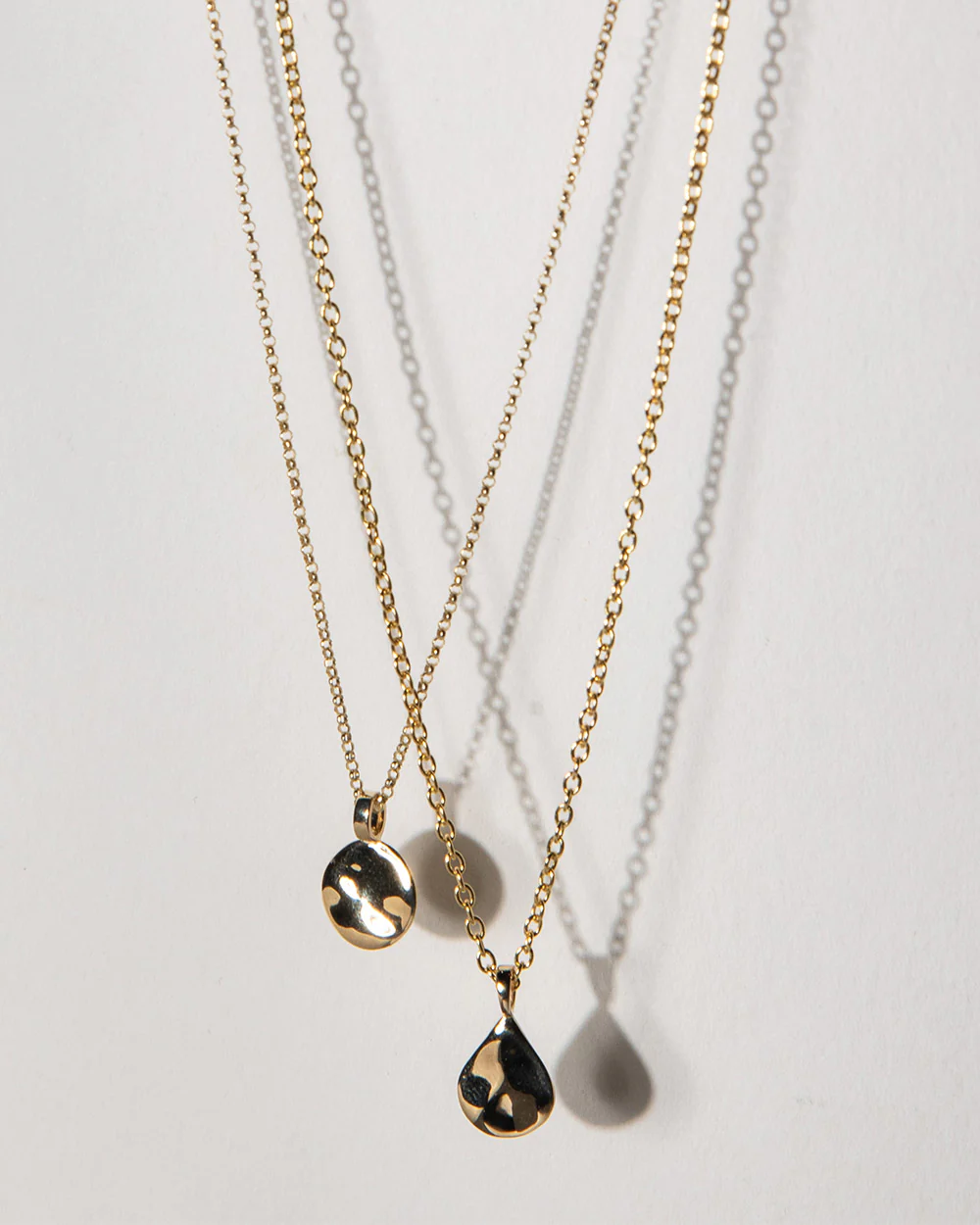 Organic Drop Charm Necklace - Image 3