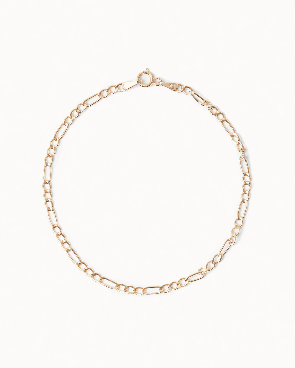 Solid Gold Figaro Bracelet