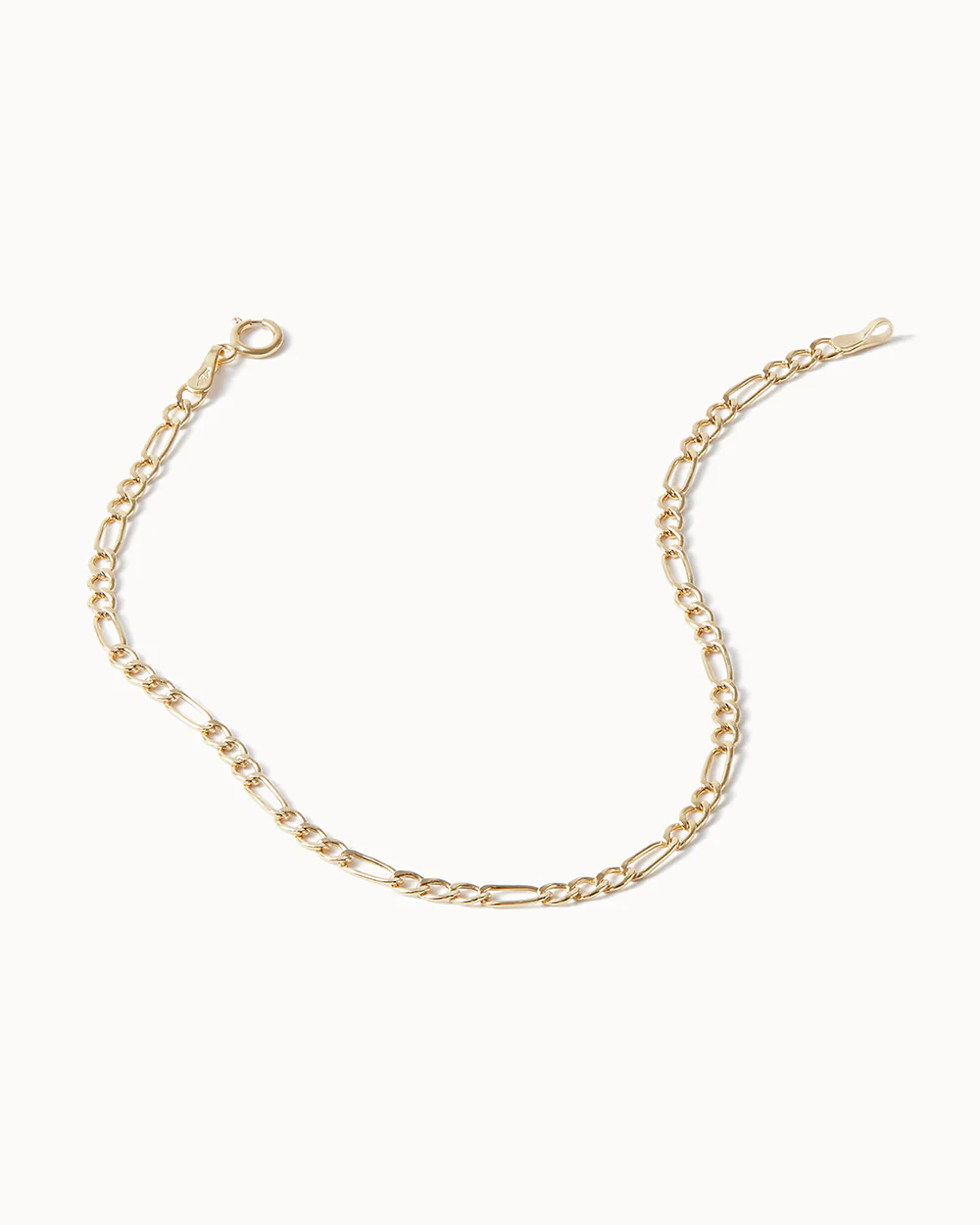 Solid Gold Figaro Bracelet - Image 3