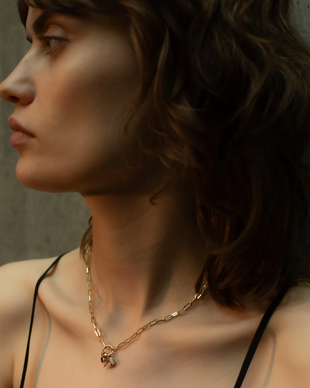 Paper Chain Charm Necklace - Image 3
