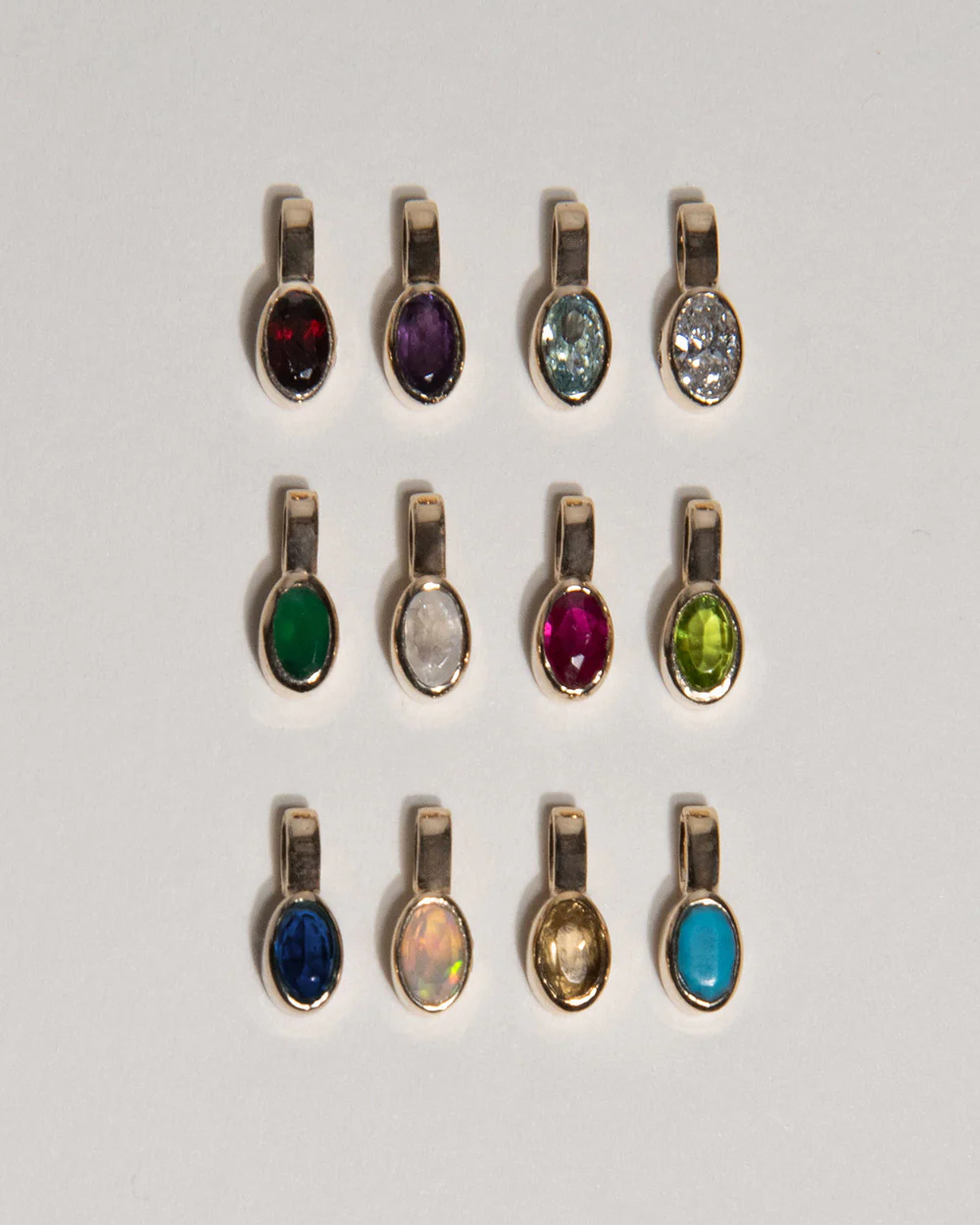 July Ruby Birthstone Oval Charm - Image 6
