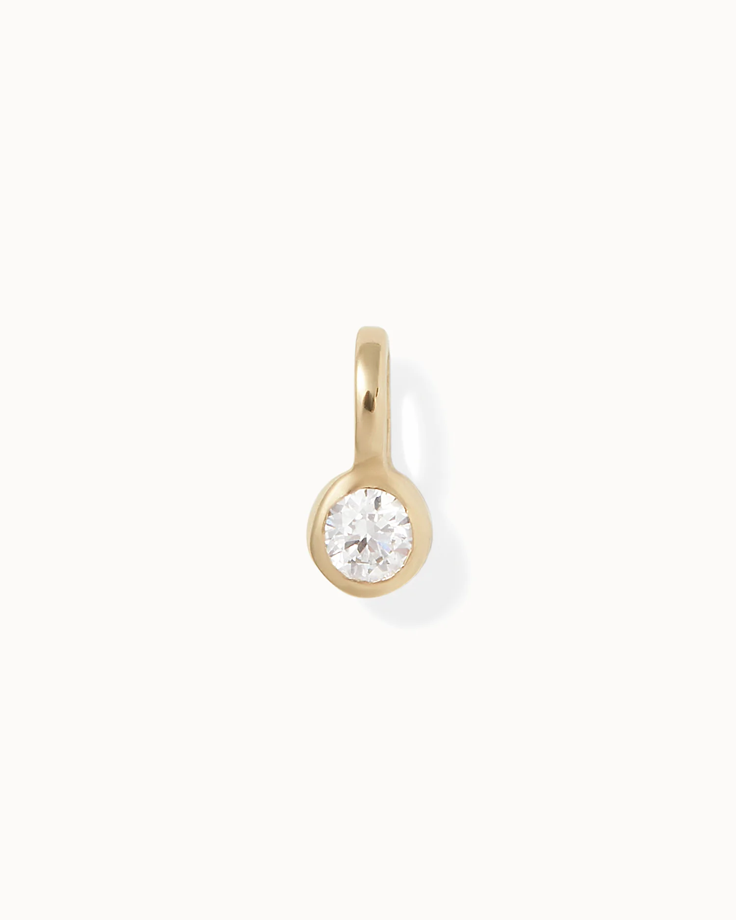 Lab Grown Diamond Bezel Charm