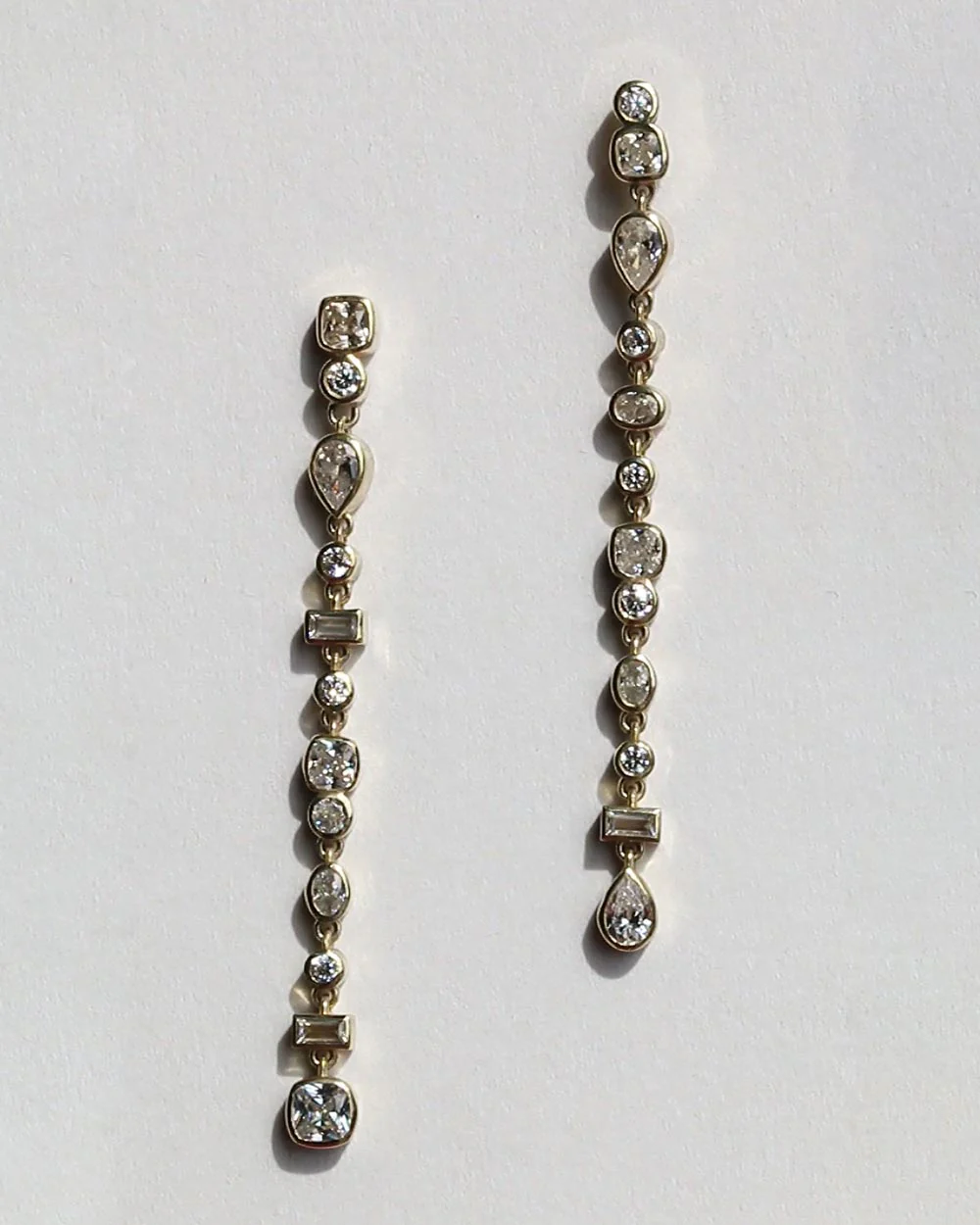 Vega Diamond Drop Earrings - Image 4