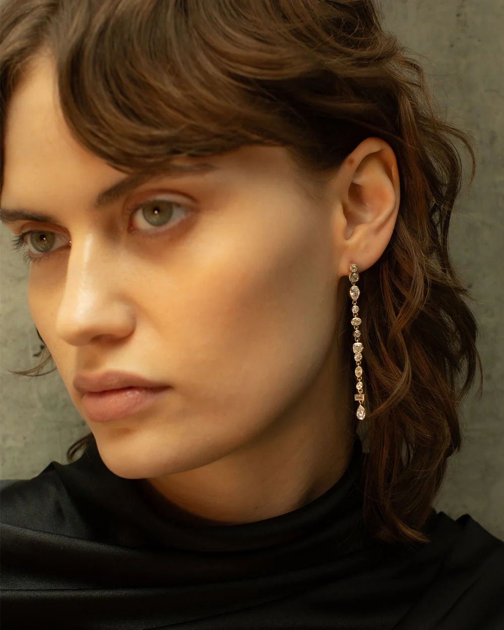 Vega Diamond Drop Earrings - Image 5