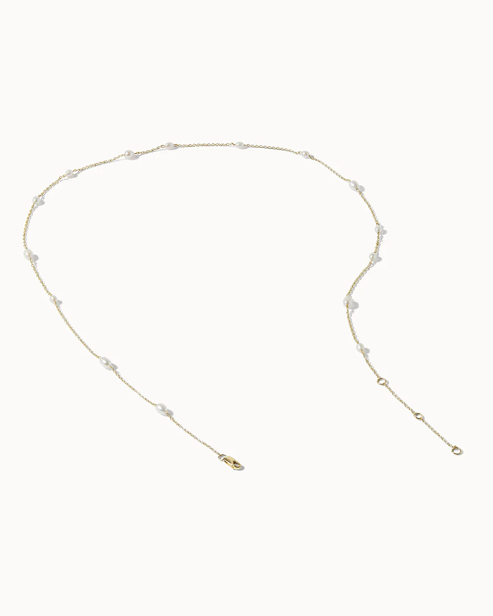 Solid Gold Pearl Wrapped Bracelet - Image 6