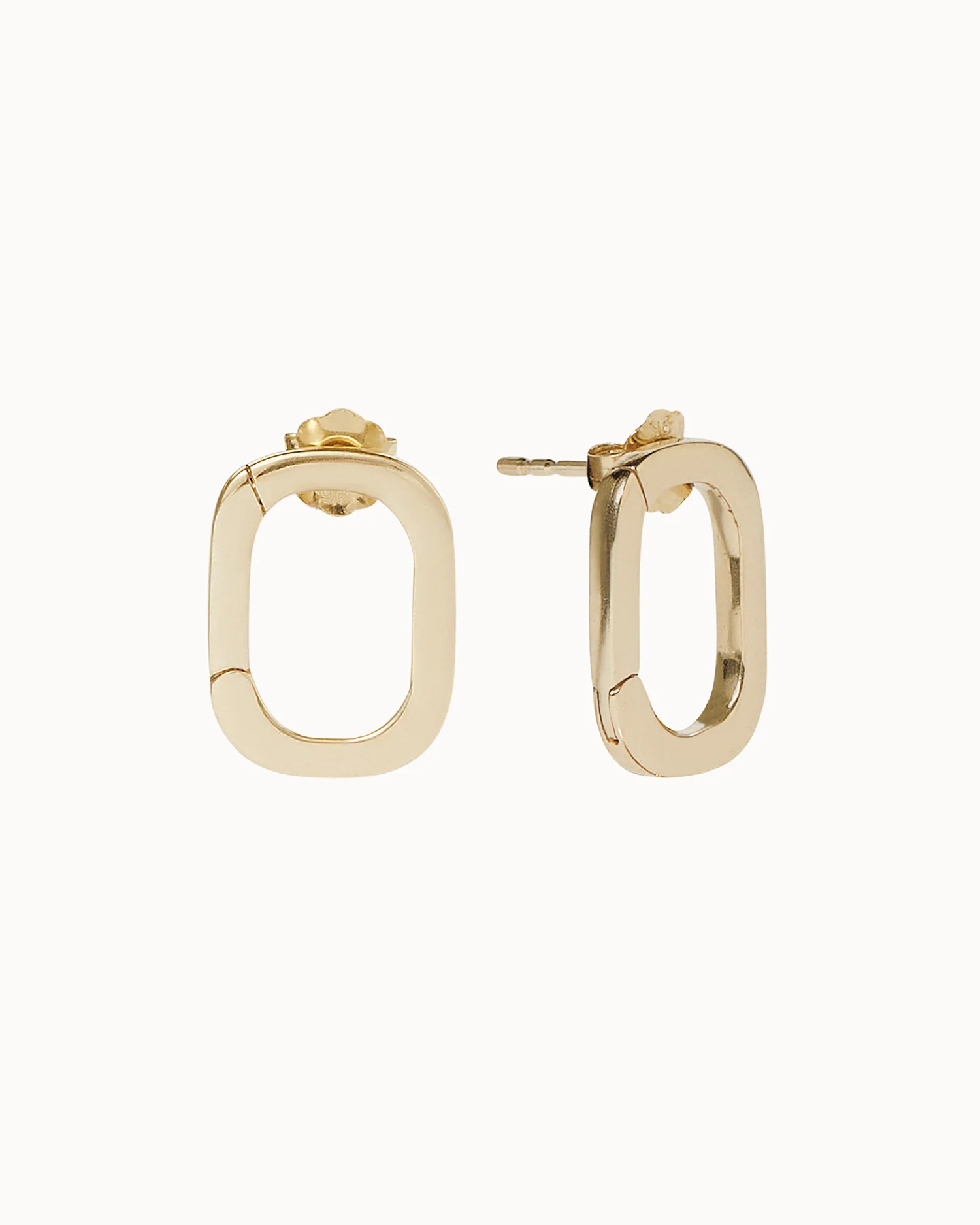 Oval Charm Earrings