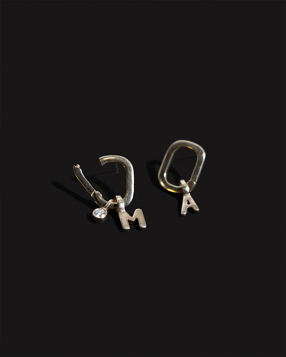 Oval Charm Earrings - Image 3