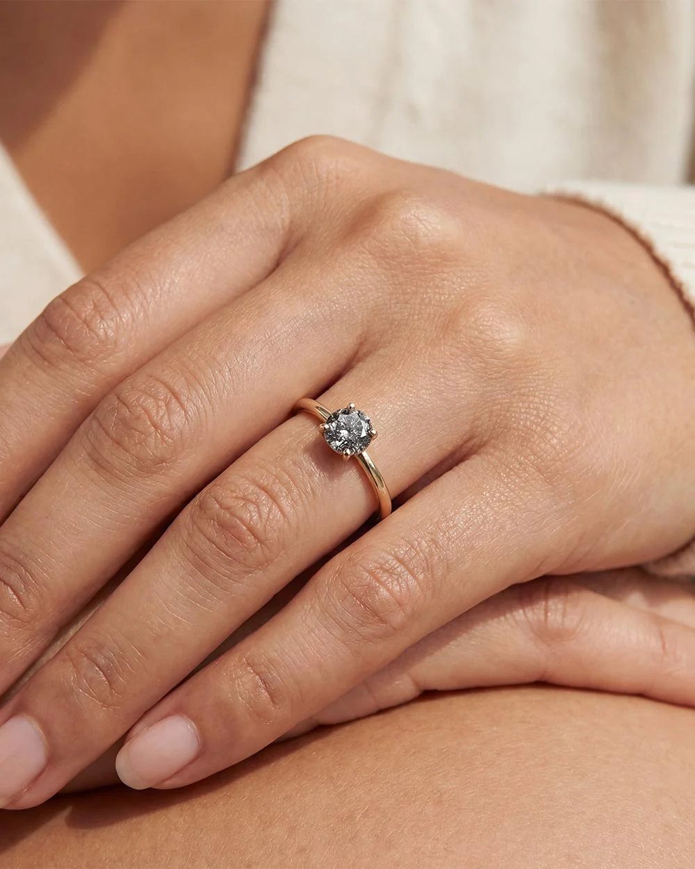 Olympia 0.63ct Grey Diamond Ring - Image 2