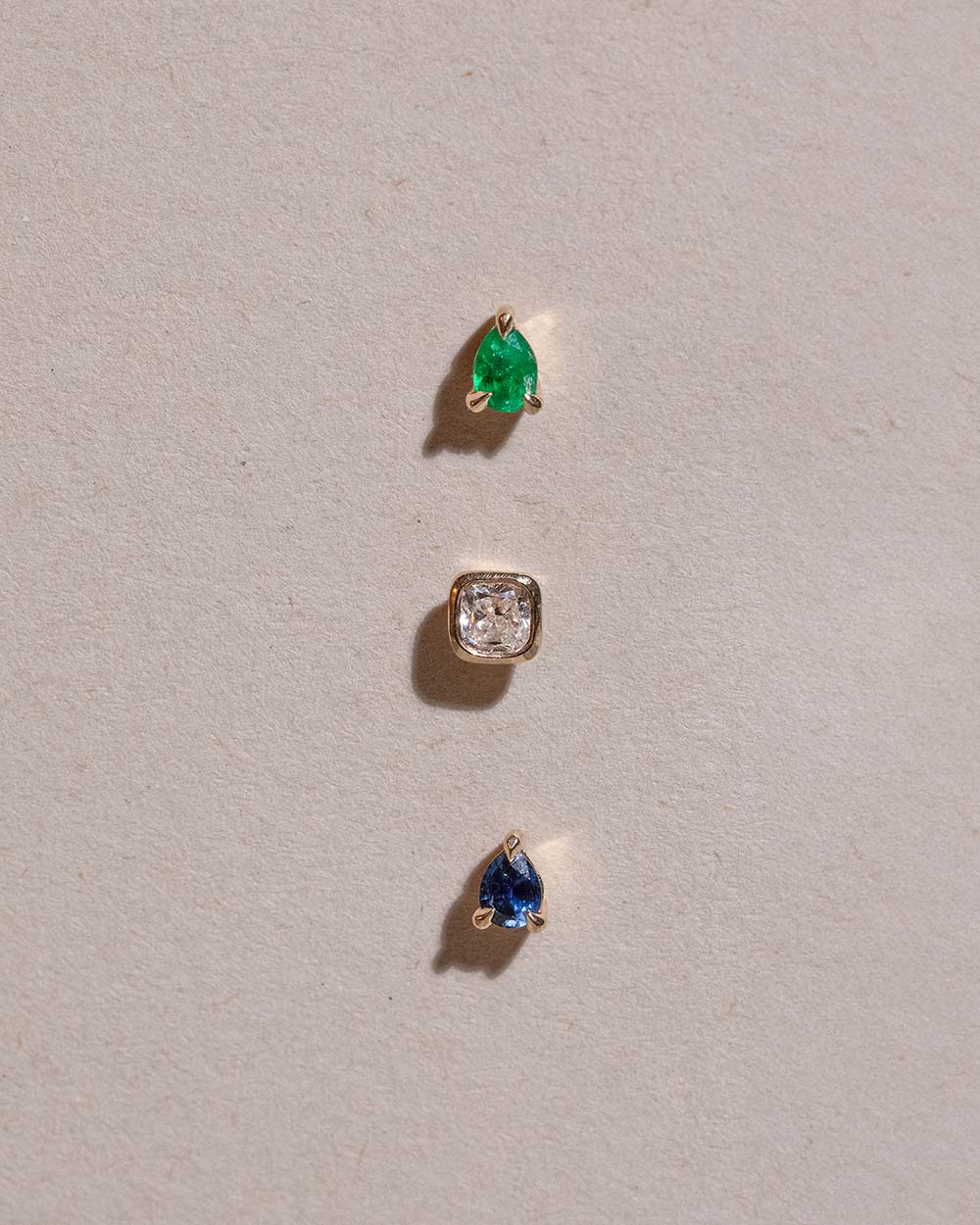 Toi Et Moi Sapphire Stud Earring - Image 5